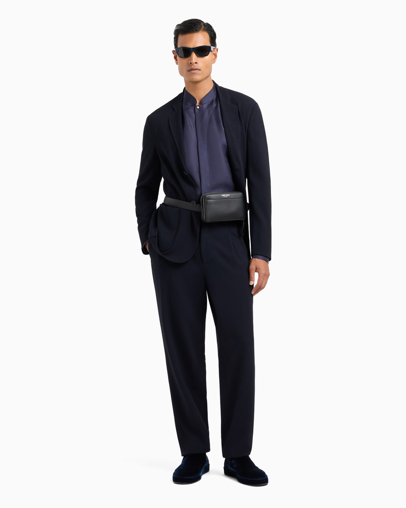 GIORGIO ARMANI Regular-fit shirt in silk twill outlook
