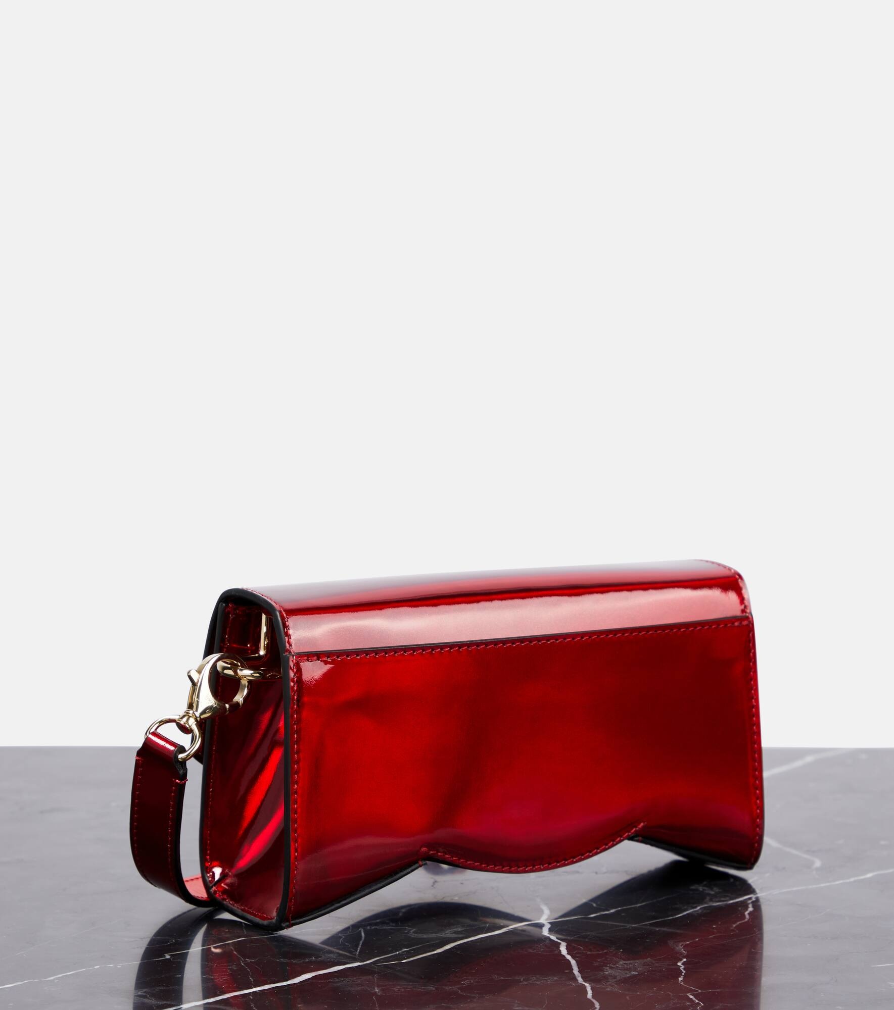 Loubi54 patent leather shoulder bag - 4