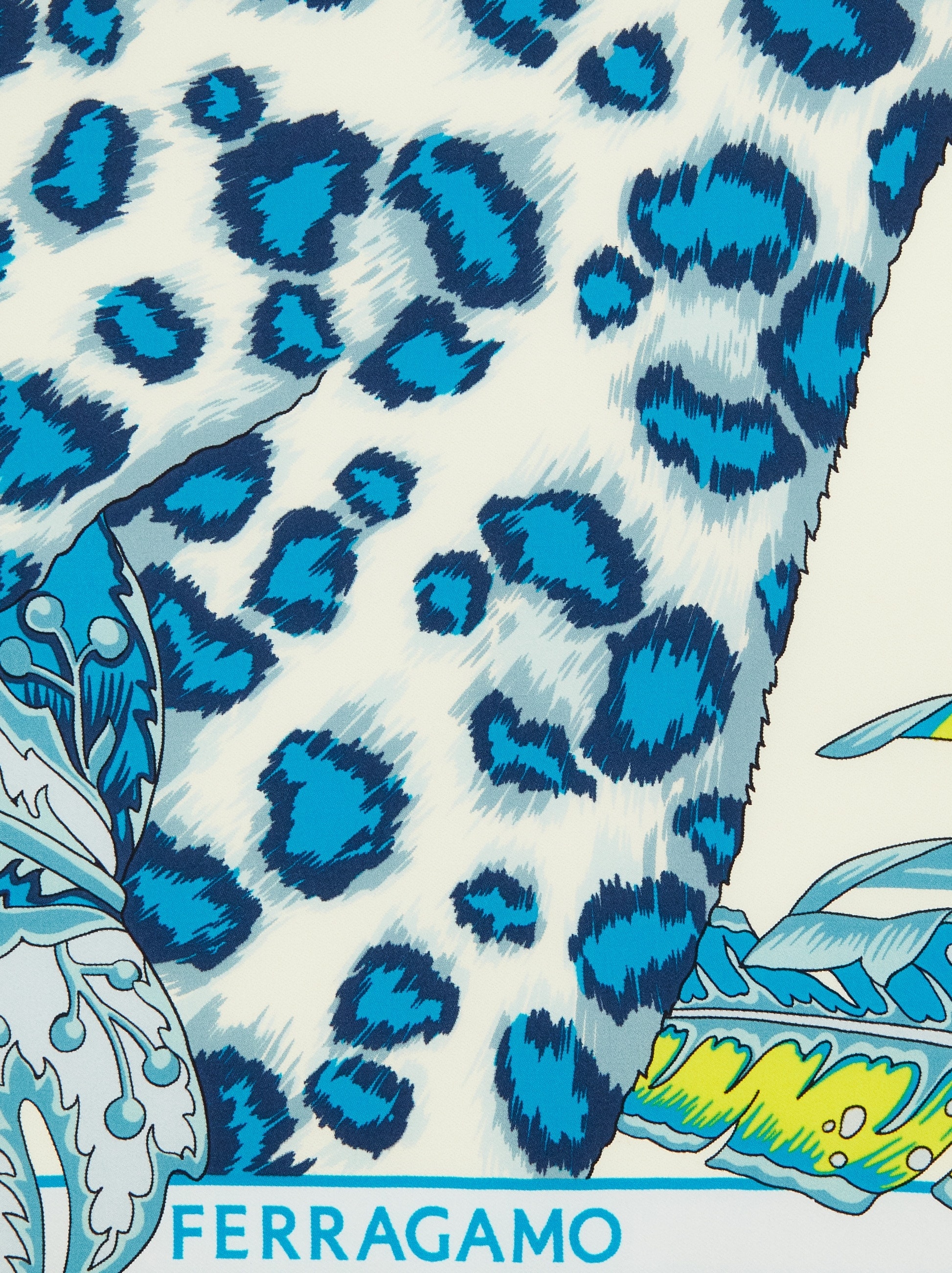 Animalier print silk foulard - 4