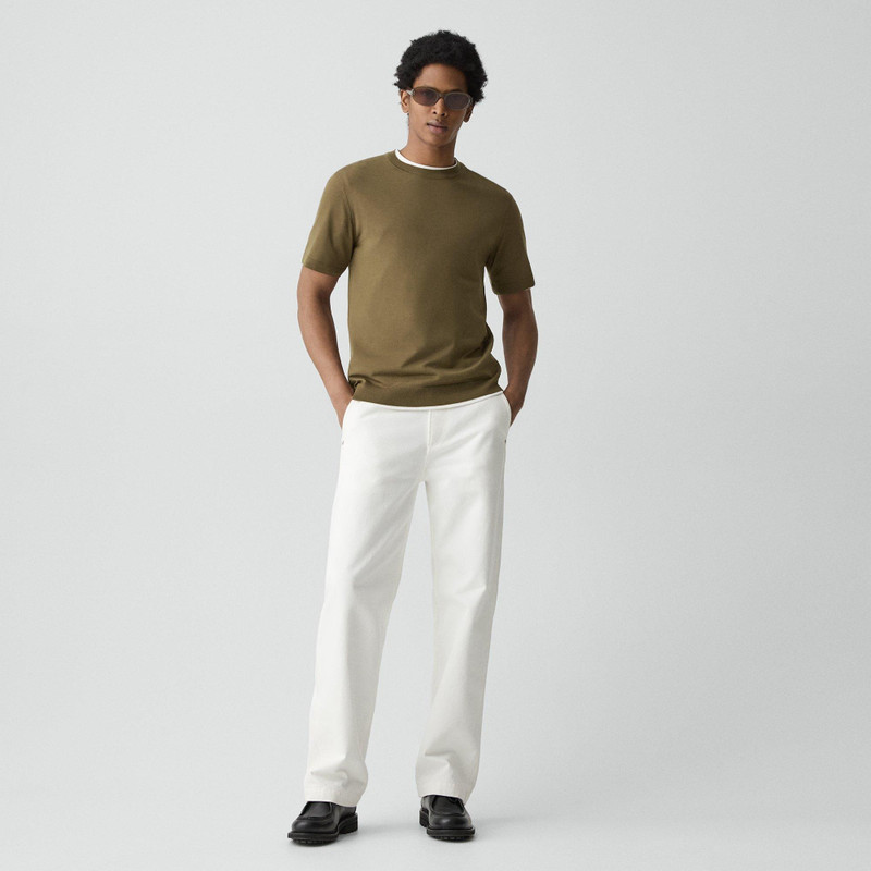 Theory Soris Tee in Regal Wool outlook