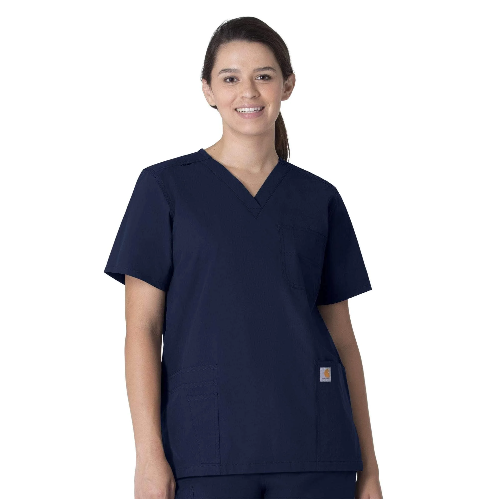 Unisex Force Essentials V-Neck 6-Pocket Scrub Top - 1
