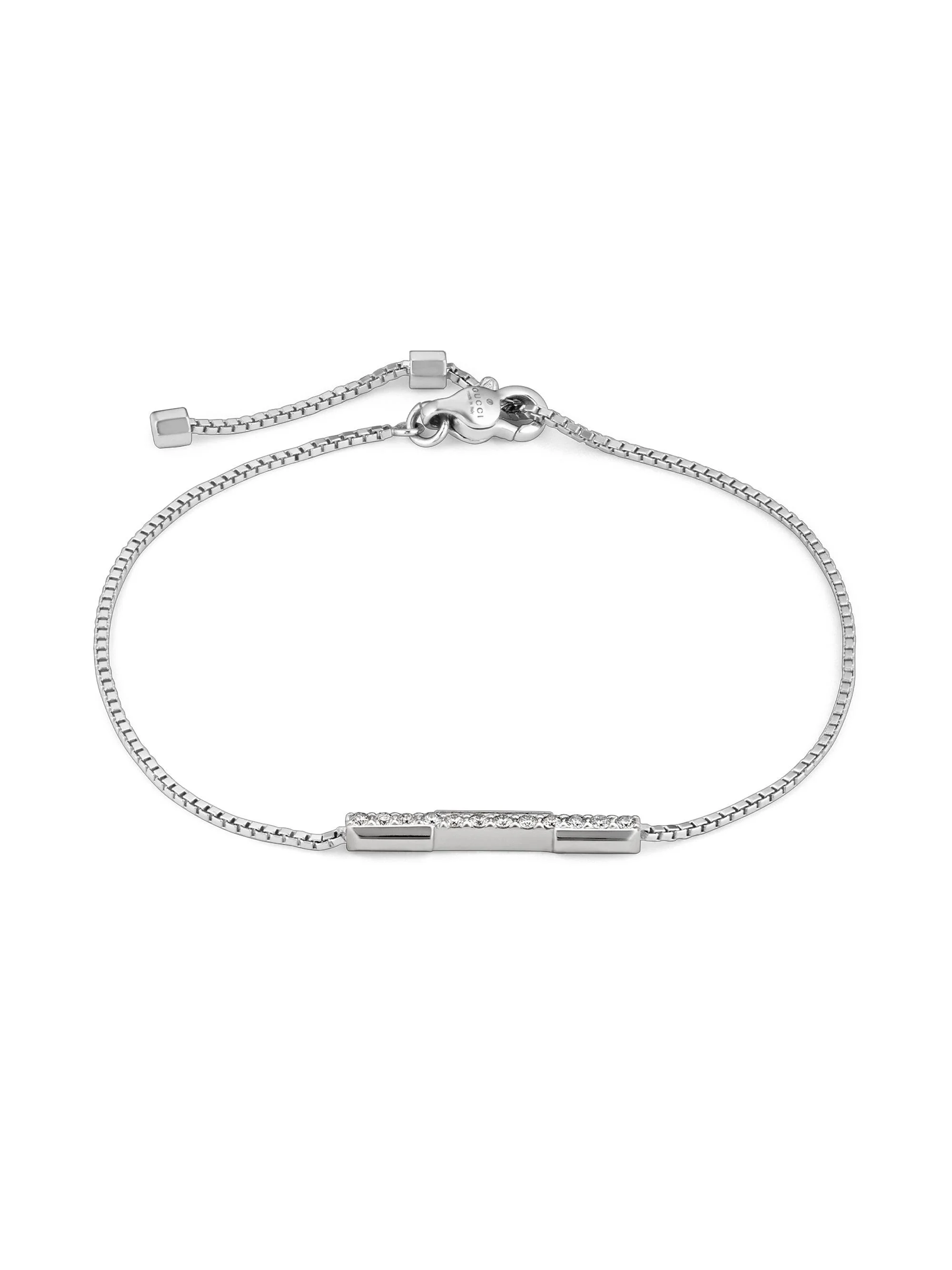 Women's Link To Love 18K White Gold & 0.13 TCW Diamond Bracelet - White Gold - 1