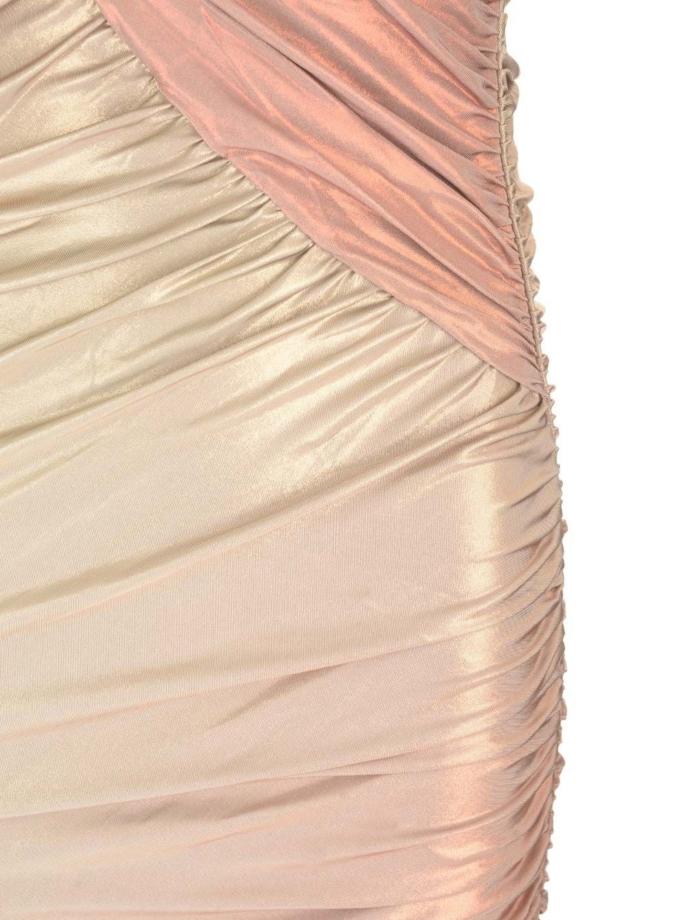 Viscose Midi Dress Dresses White - 4