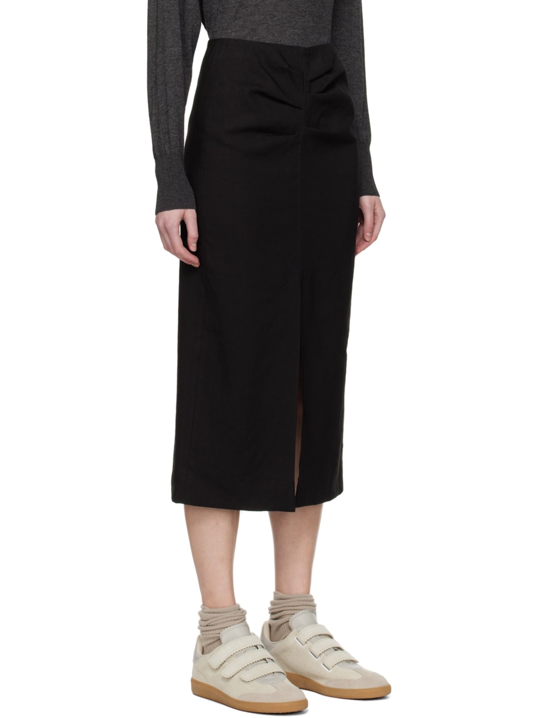 Black Feciae Midi Skirt - 2