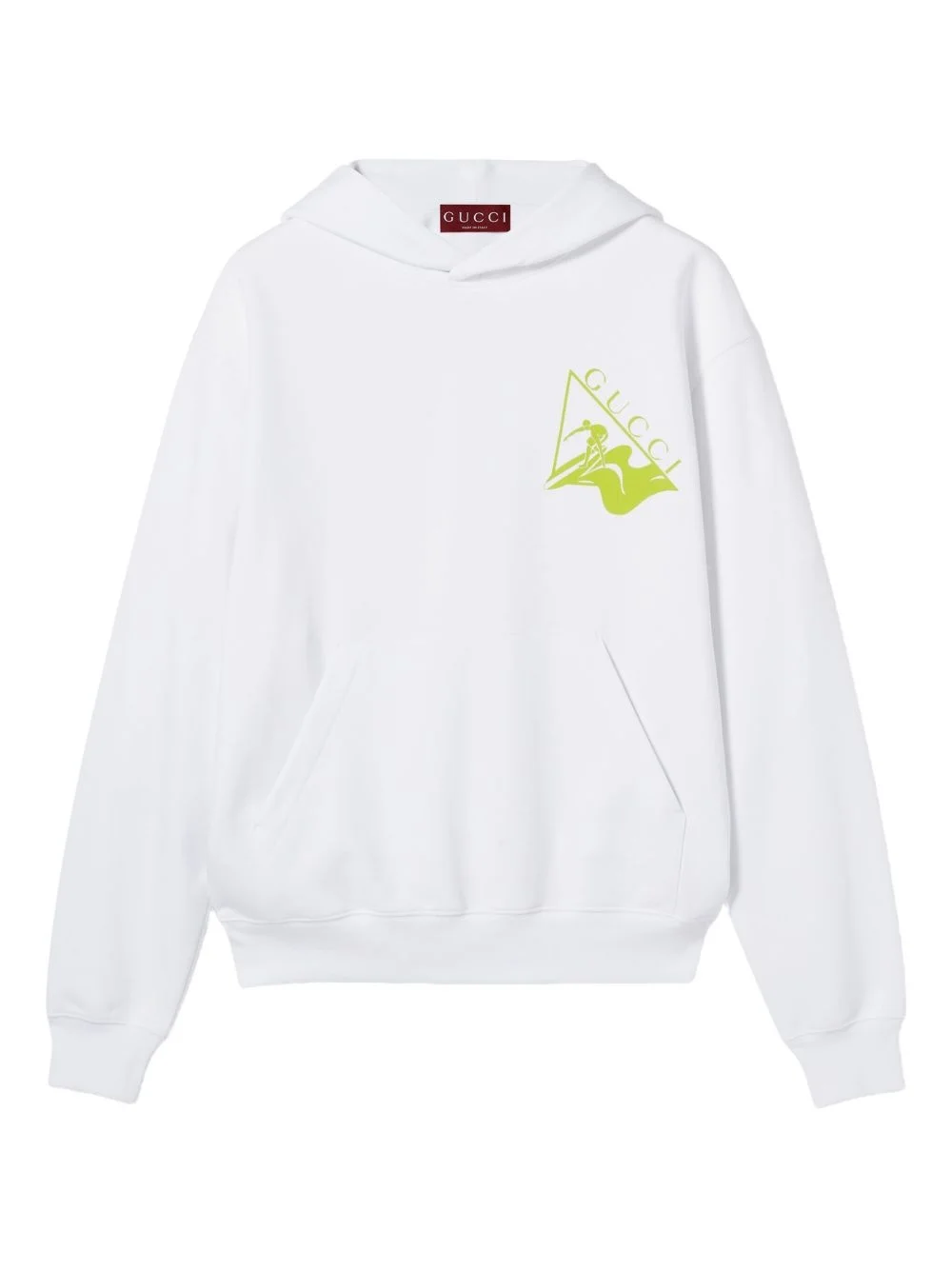 logo-print cotton hoodie - 1