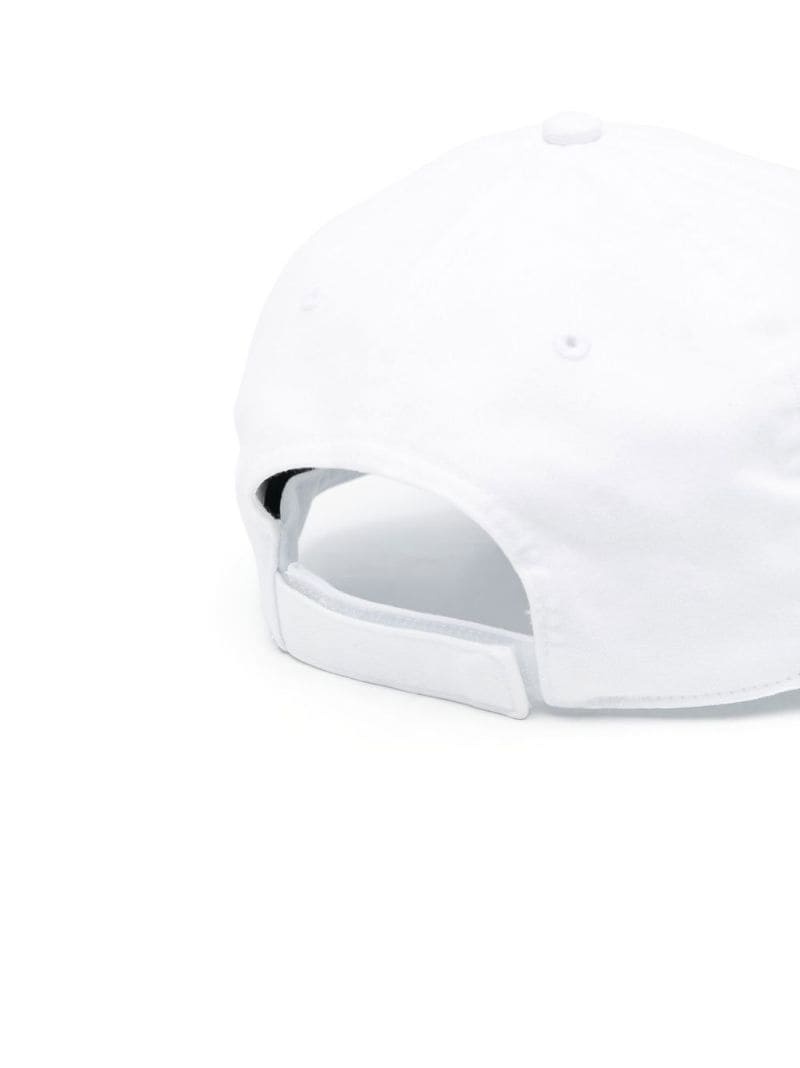 embroidered-logo cotton baseball cap - 3