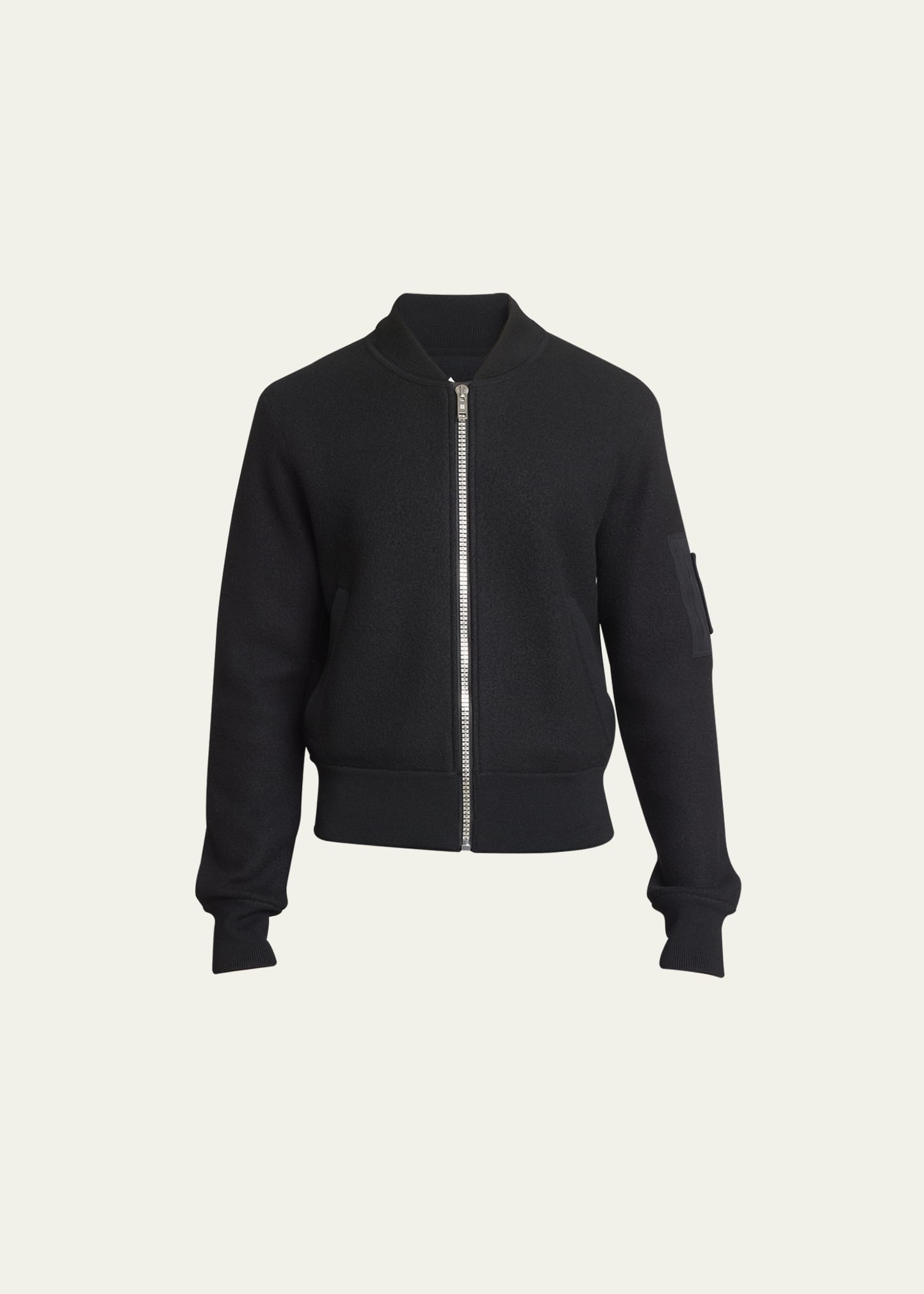 Givenchy Men's Felted Wool Bomber Jacket | REVERSIBLE