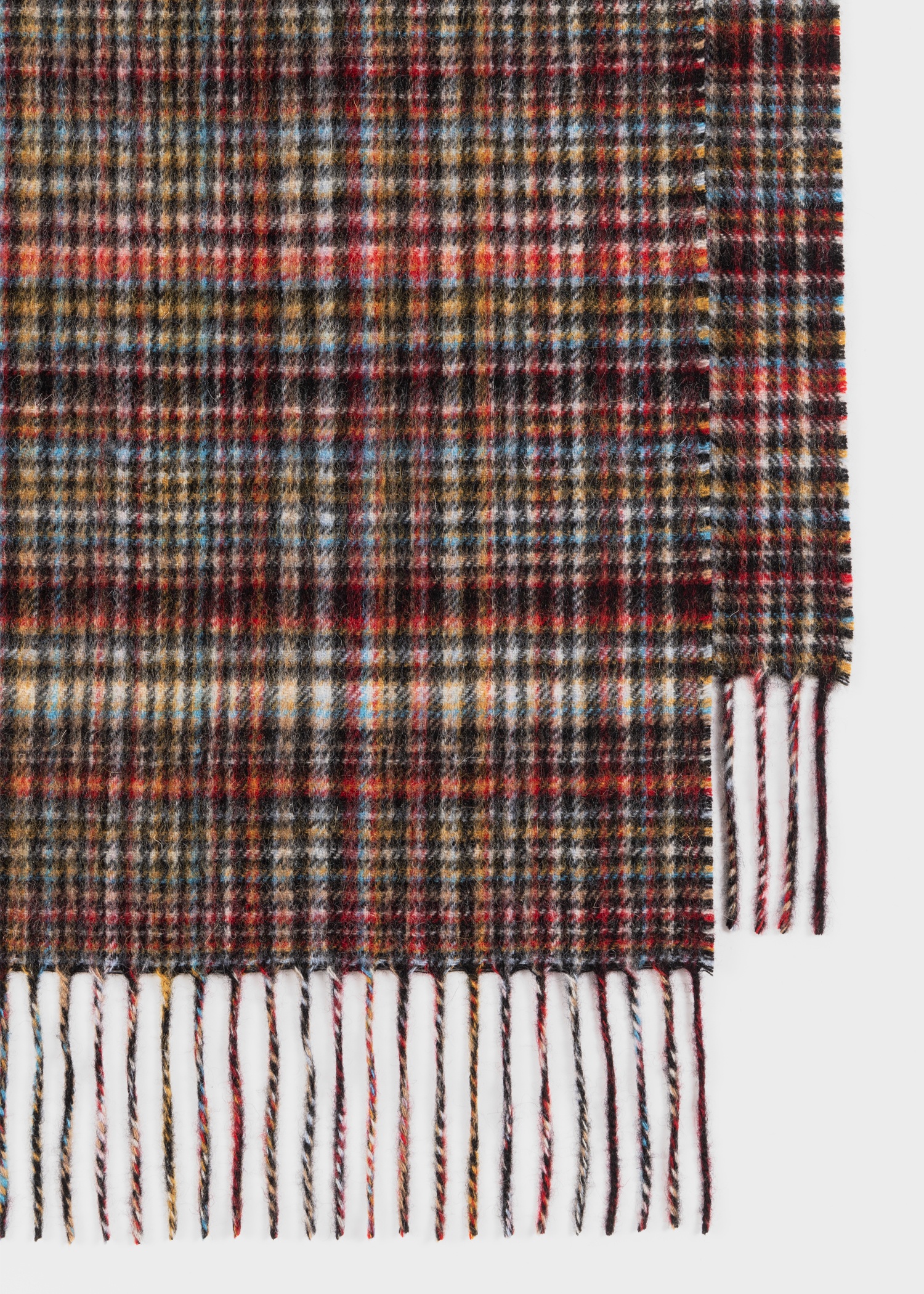 Cashmere-Blend Check 'Signature Stripe' Scarf - 3