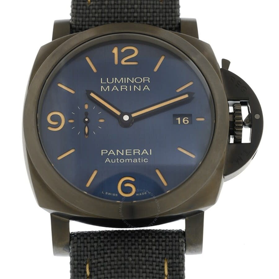 Panerai Luminor Hand Wind Blue Dial Men's Watch PAM01021 - 2