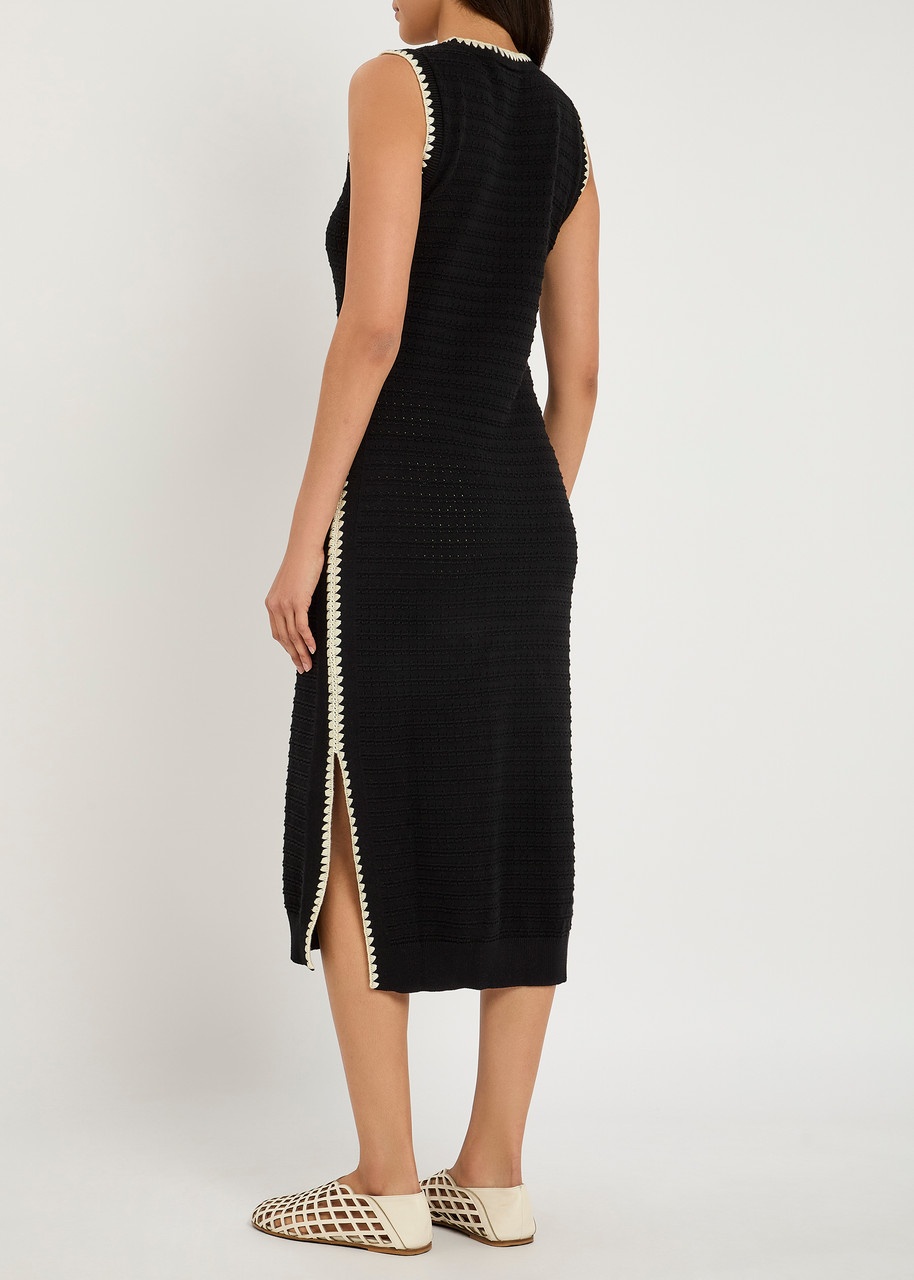 Varley Dwight Tank Open-knit Midi Dress - 3