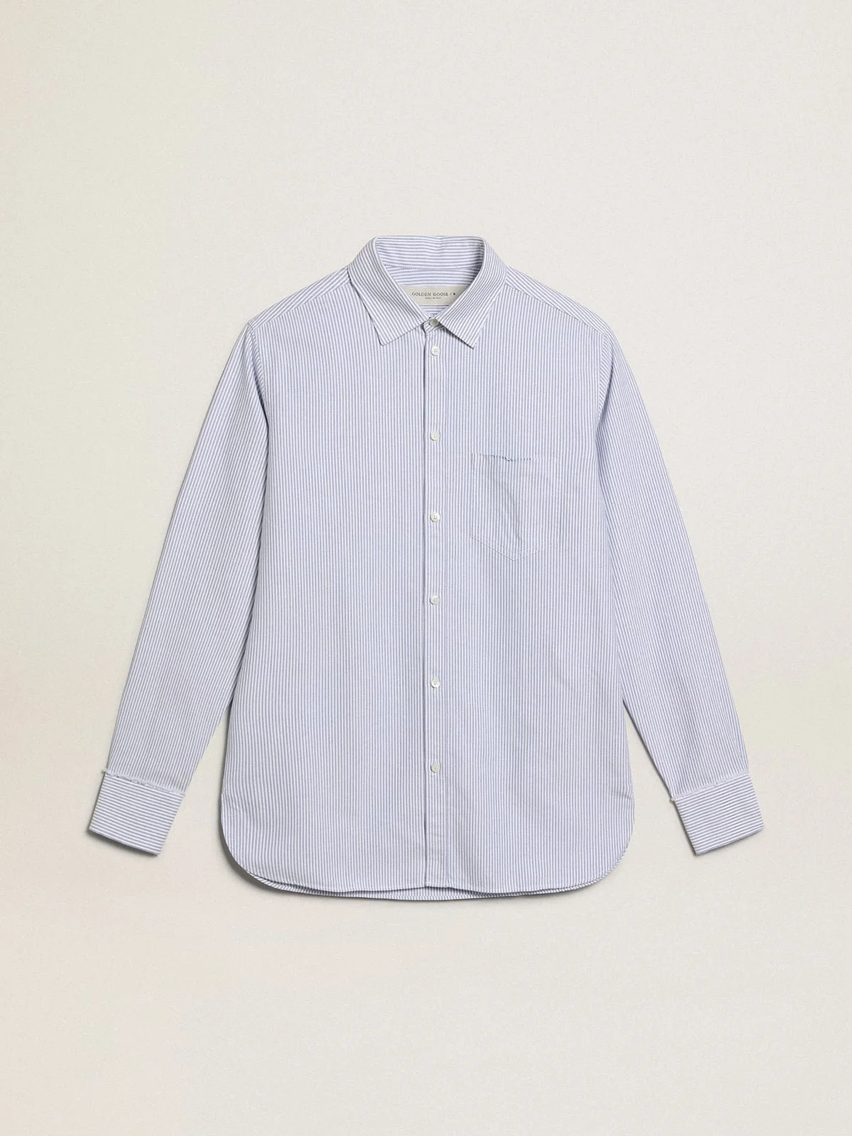 Men's shirt with narrow stripes - 1