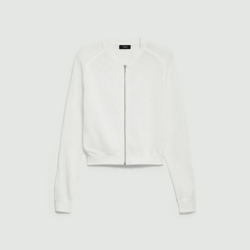 Bomber Jacket in Crepe Knit 1