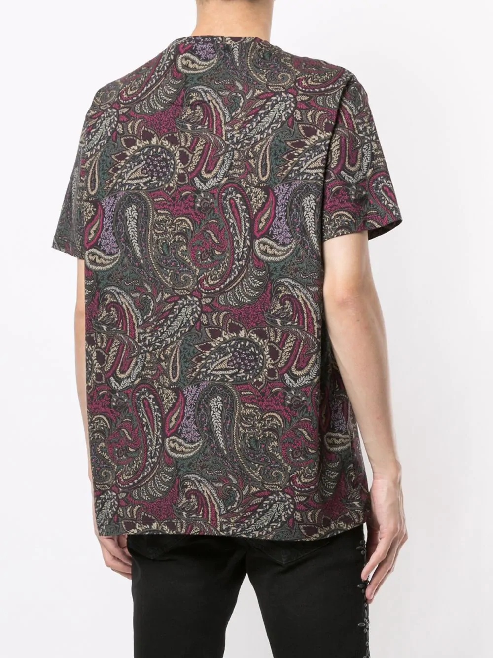 paisley-print cotton T-shirt - 4