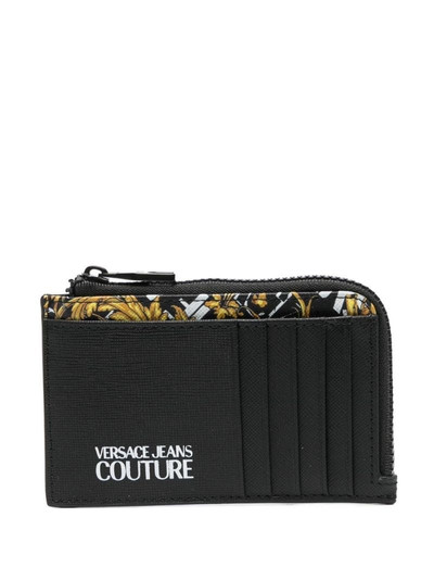 VERSACE JEANS COUTURE logo-print detail wallet outlook