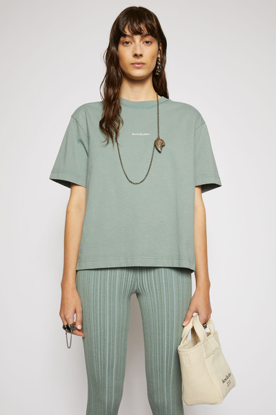 Acne Studios Logo-print t-shirt dusty green outlook