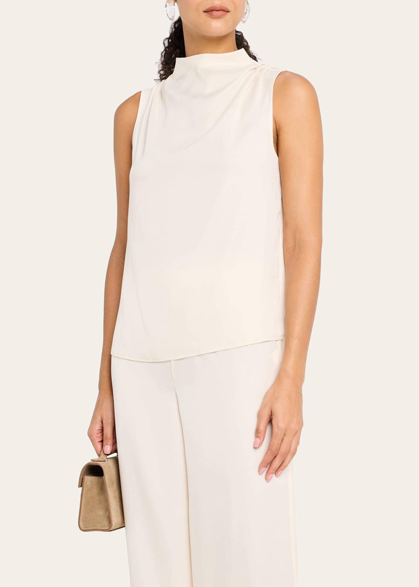 Julie Gathered High-Neck Top - 4