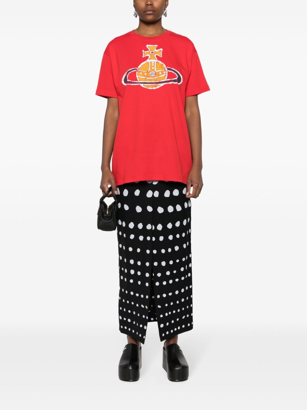 Orb-logo-print cotton T-shirt - 2