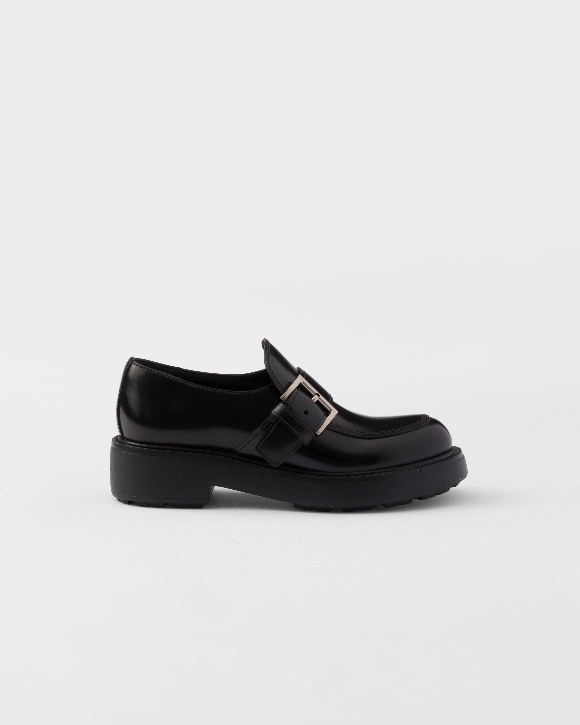 Brushed leather loafers - 2