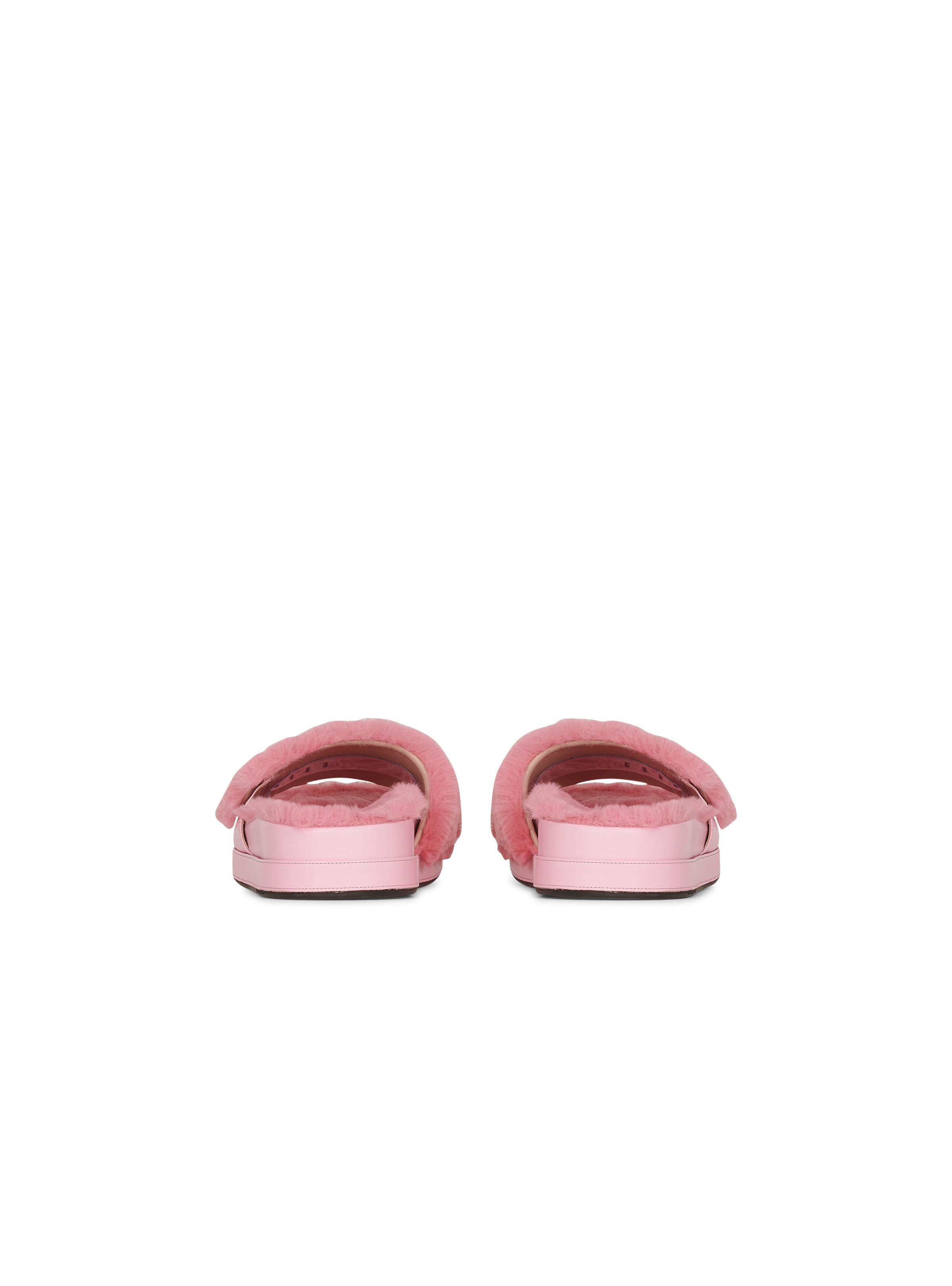 Faux fur Tam flat mules - 4