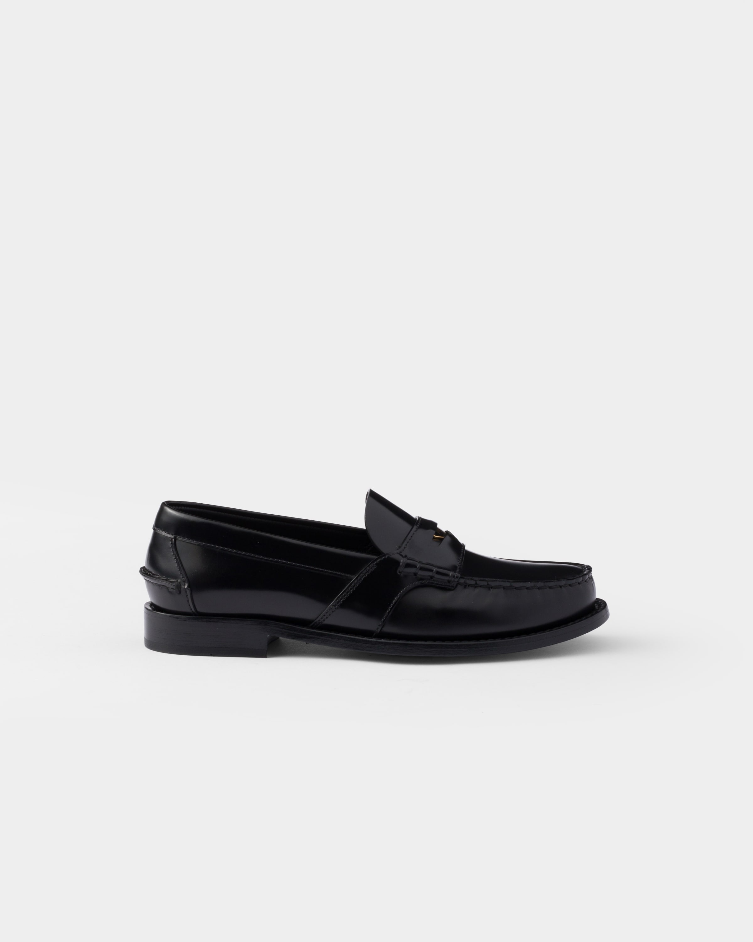Brushed leather loafers - 2