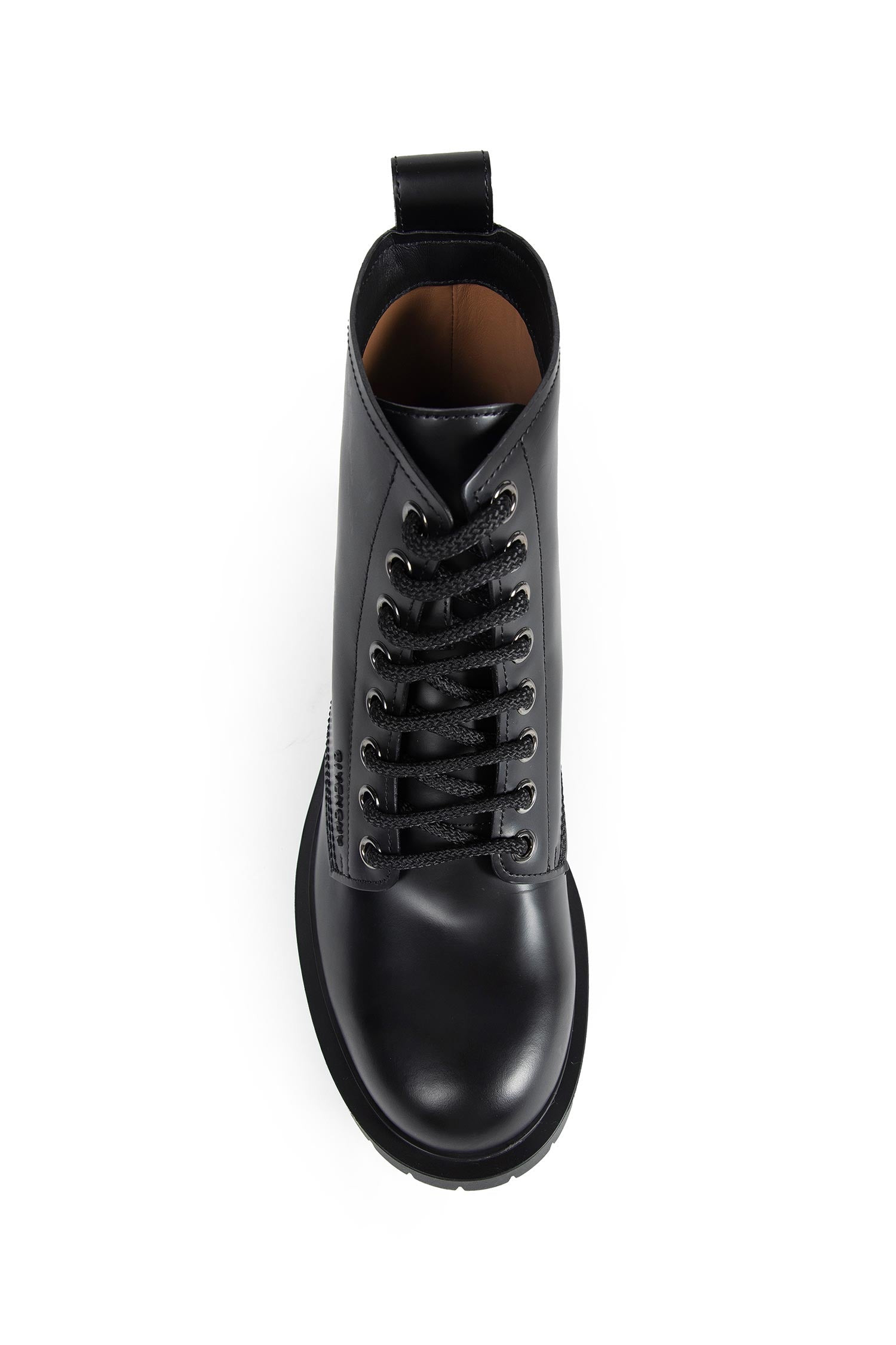 Leather Lace-up Boots - 5