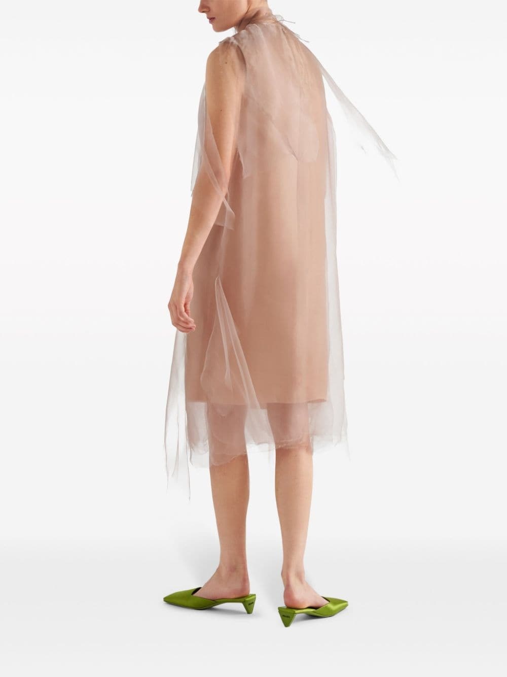 technical voile dress - 3