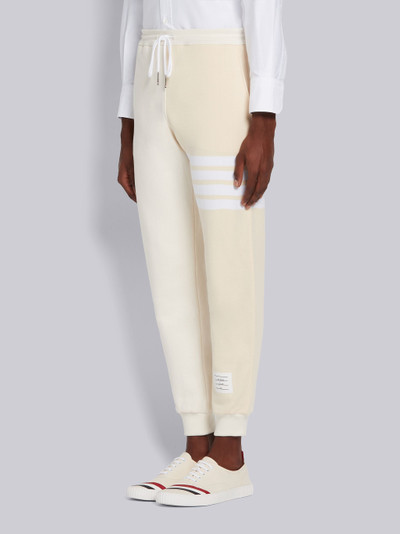 Thom Browne Yellow Tonal Fun-Mix Classic Cotton Loopback 4-Bar Sweatpants outlook