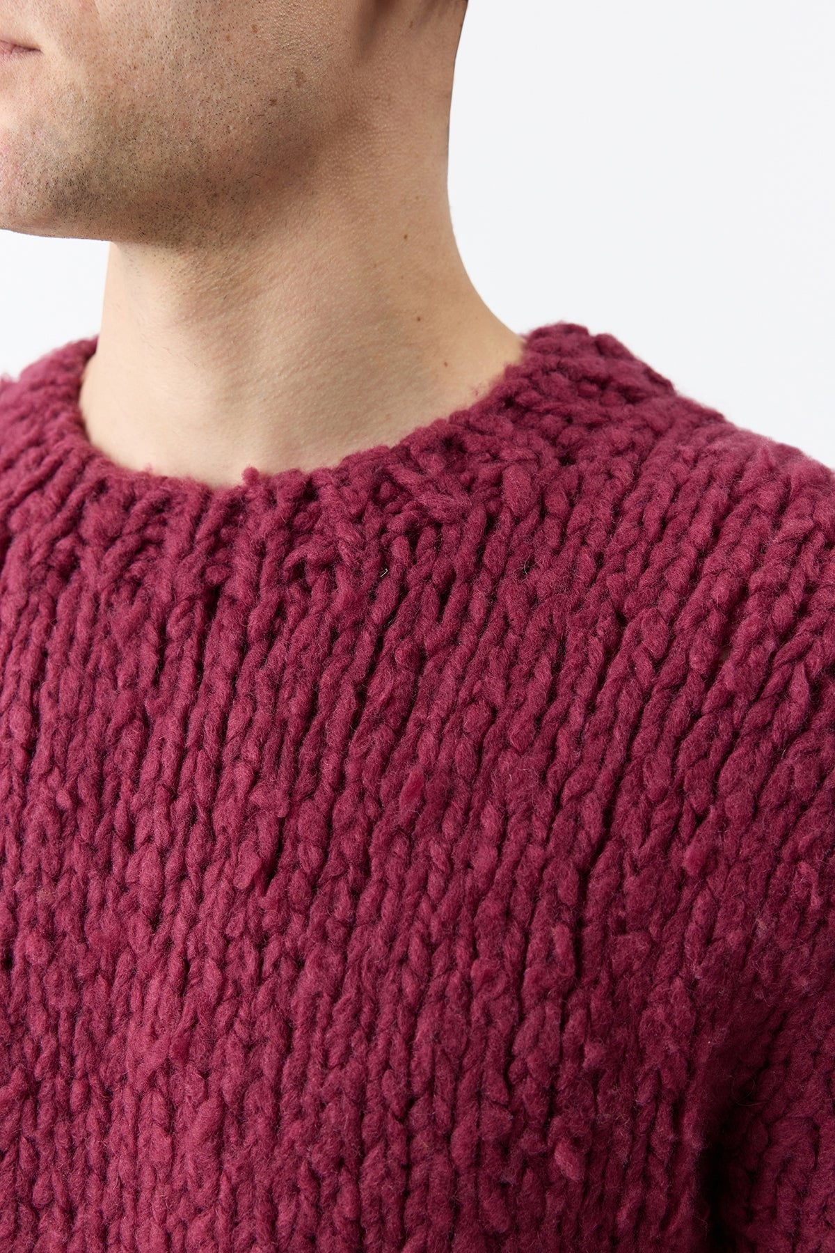 Lawrence Knit Sweater in Bordeaux Welfat Cashmere - 2