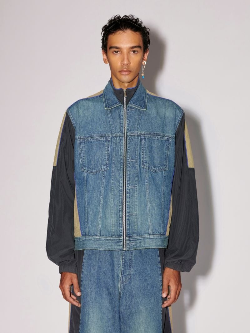 Denim Nylon Jacket 4