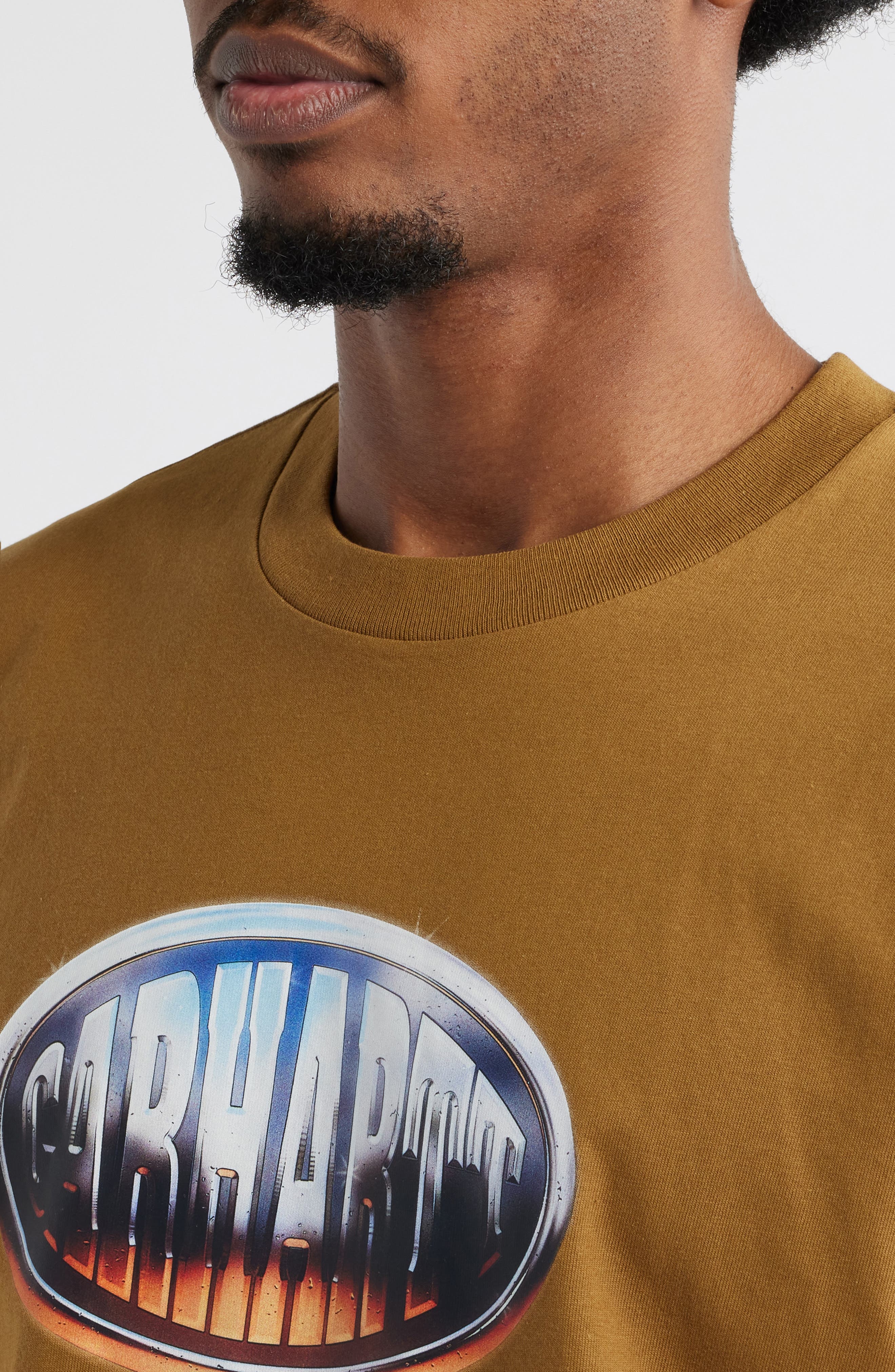 Carhartt Work In Progress Big Time Organic Cotton Logo Graphic T-Shirt in Fossil at Nordstrom - 4