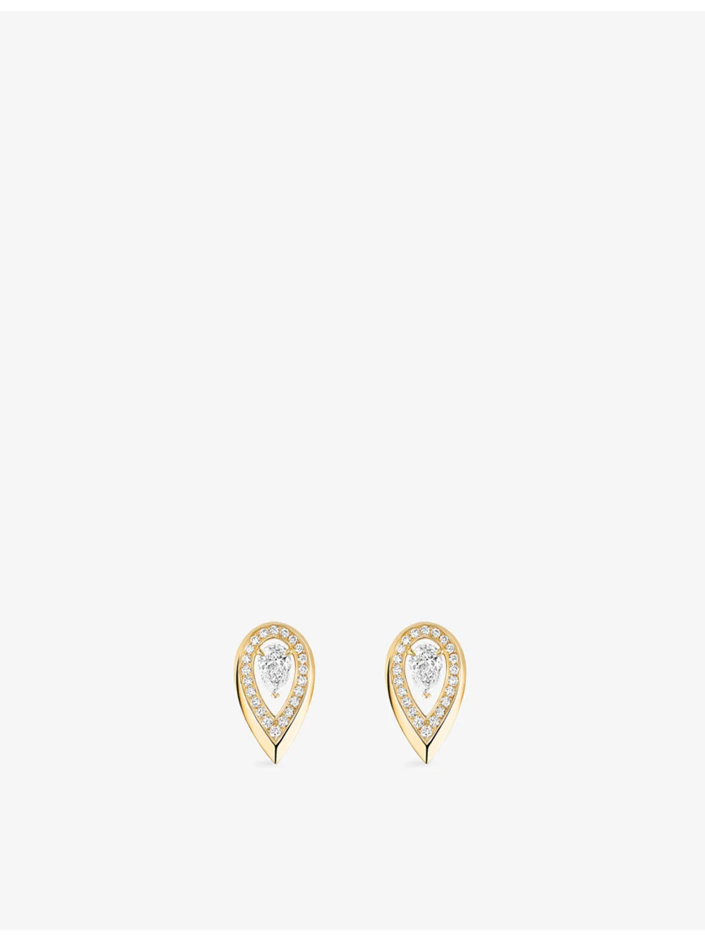 Fiery Gold and 0.10ct Diamond Stud Earrings - 1