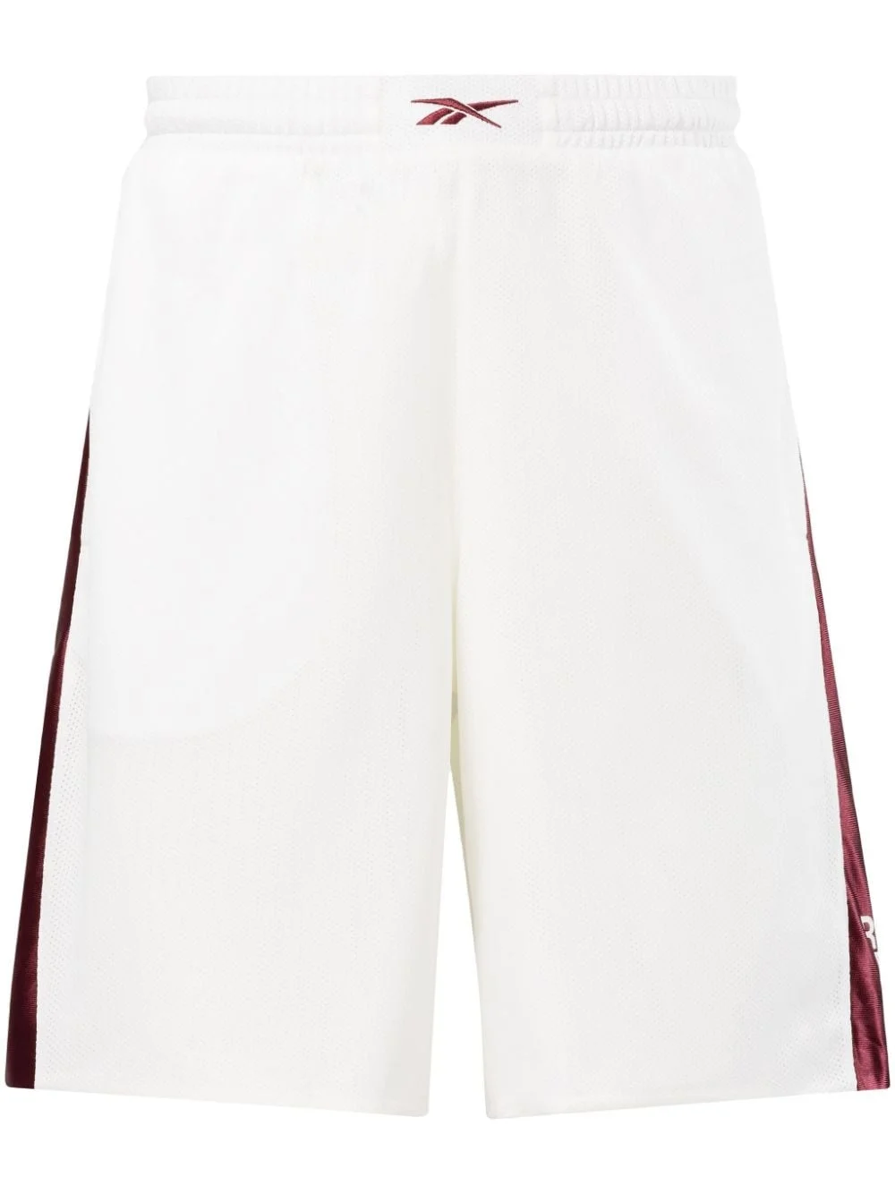 logo-embroidered mesh track shorts - 1