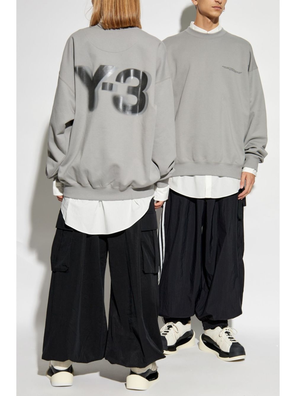 logo-printed crew neck sweatshirt - 2
