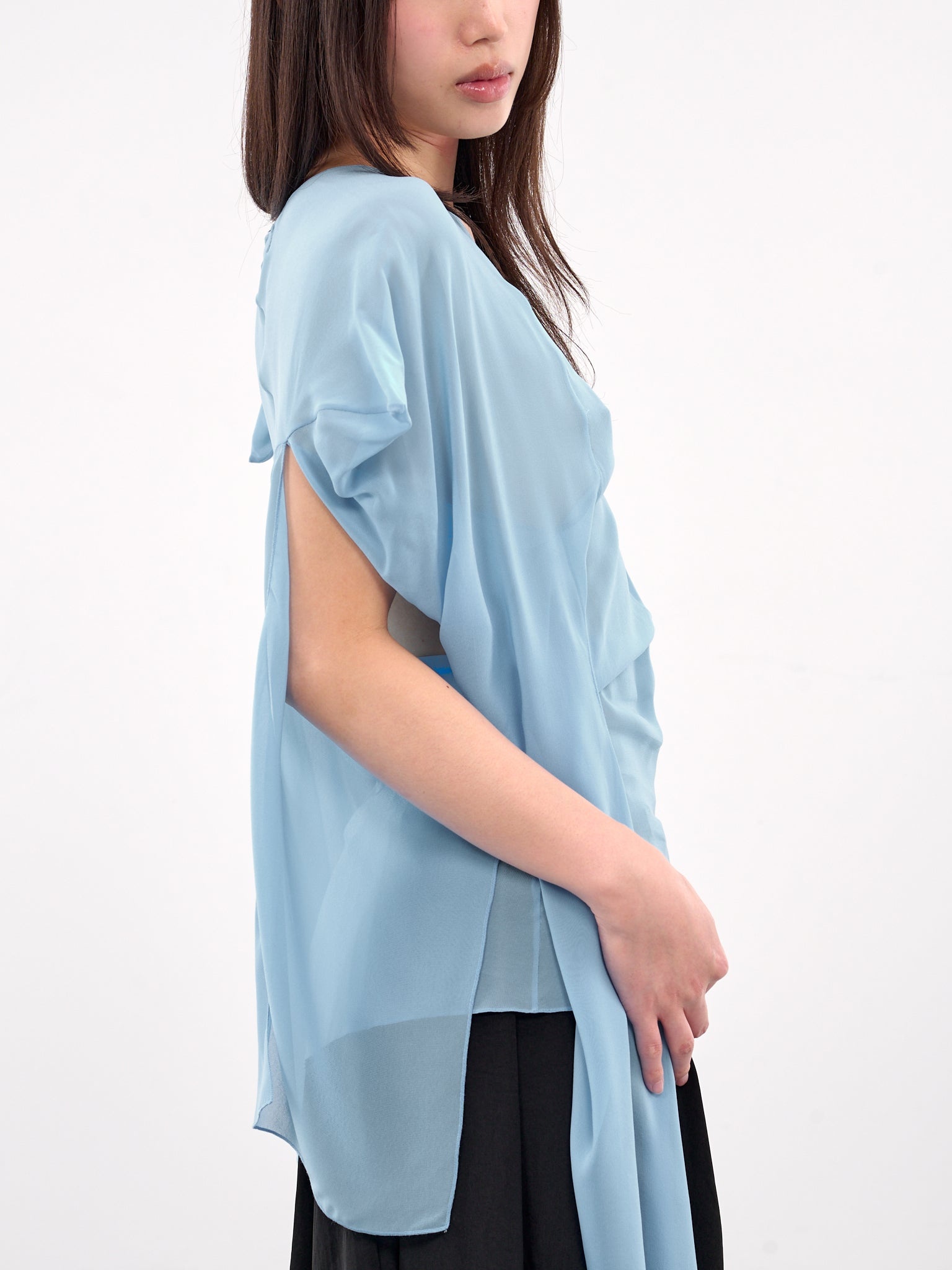 Draped Trim Blouse - 5