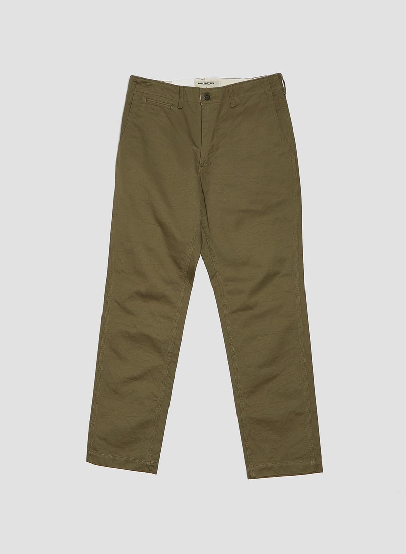 FOB Factory Narrow U.S Trousers Olive 1