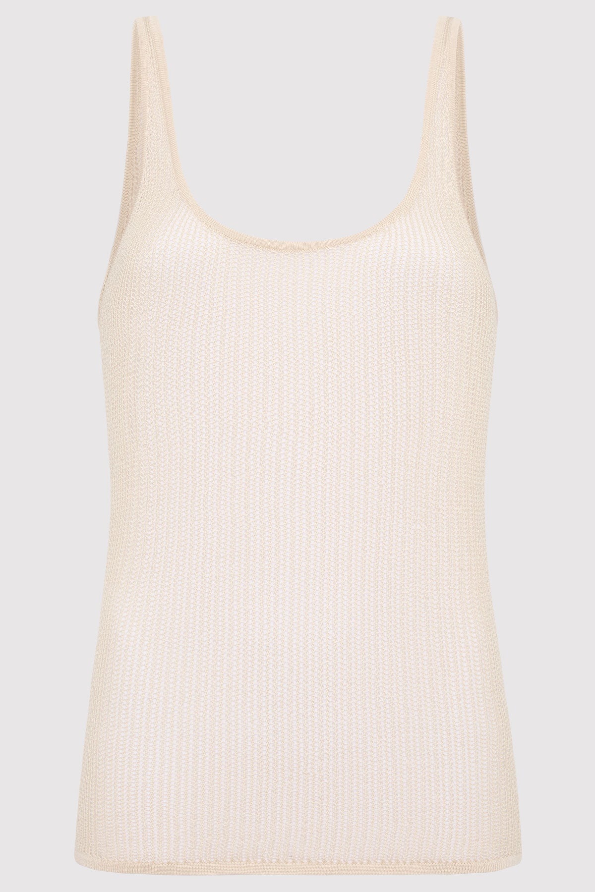 Fine Crochet Cami - Sand - 1