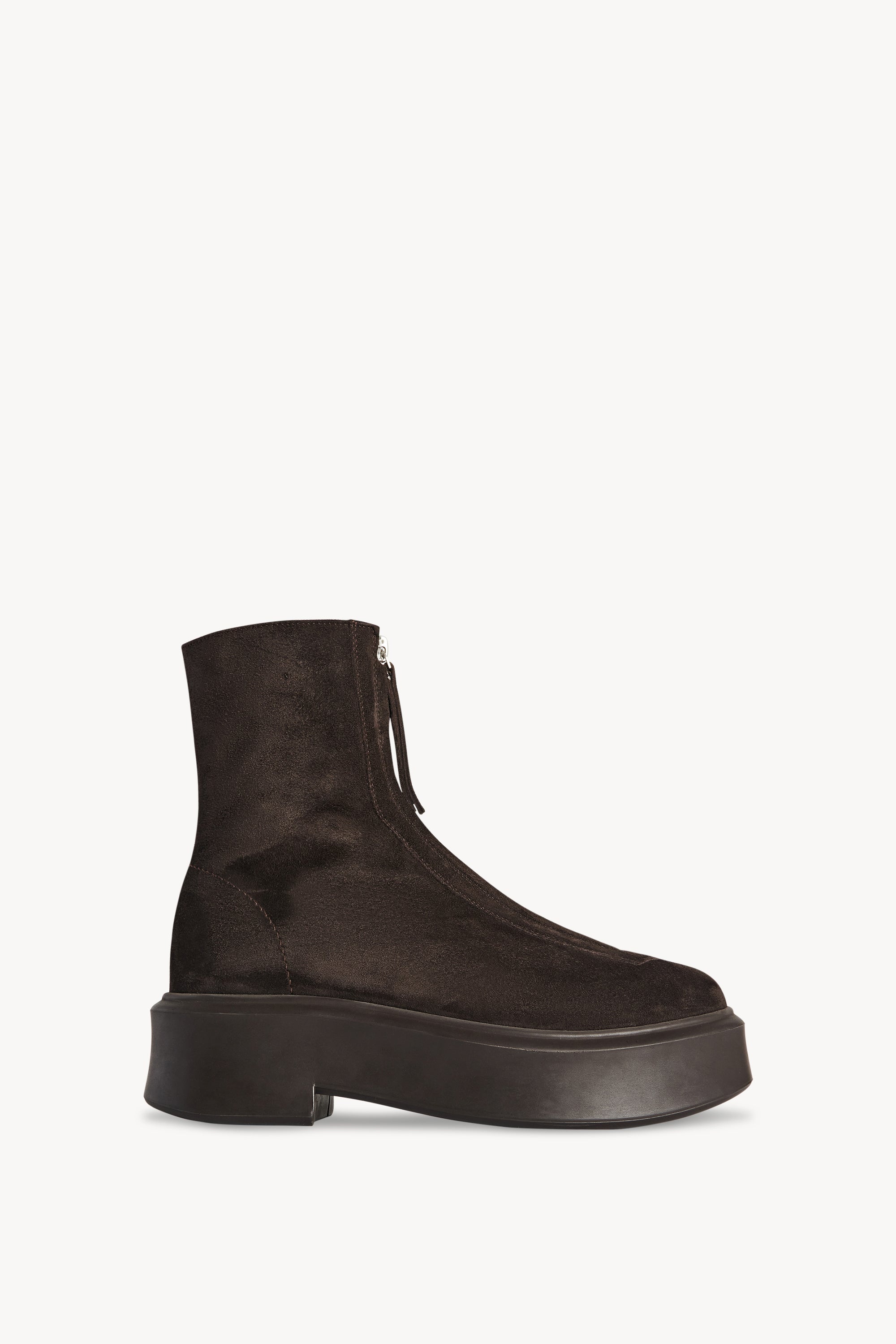 Zipped Boot I in Suede - 1