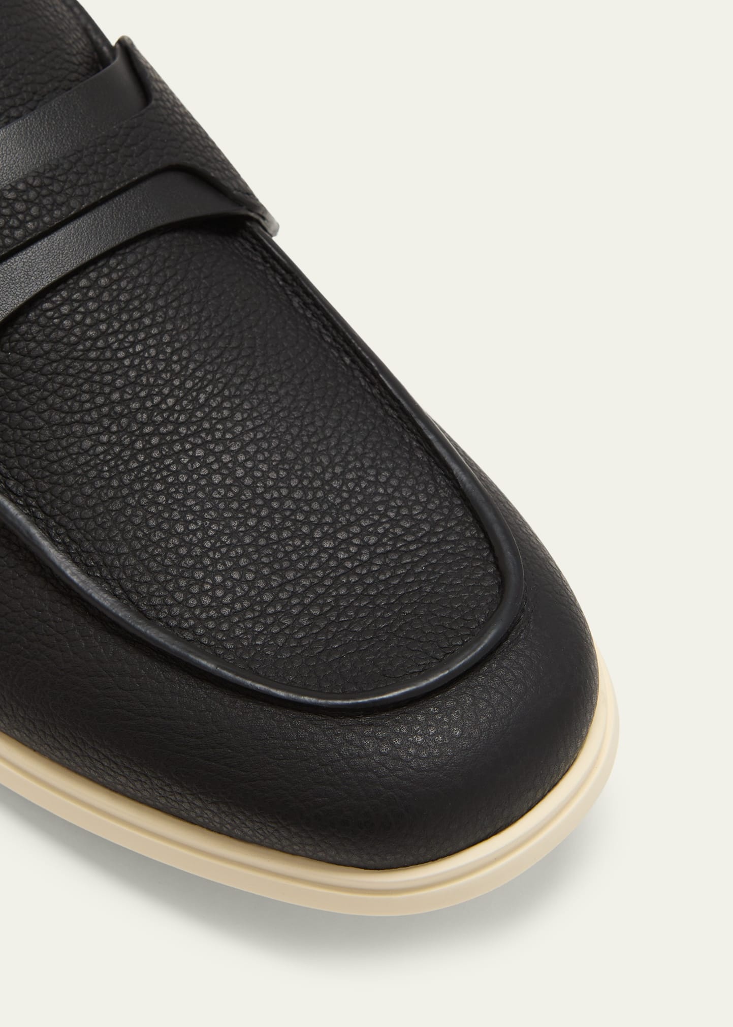 Men's Drame Leather Gancio Penny Loafers - 5