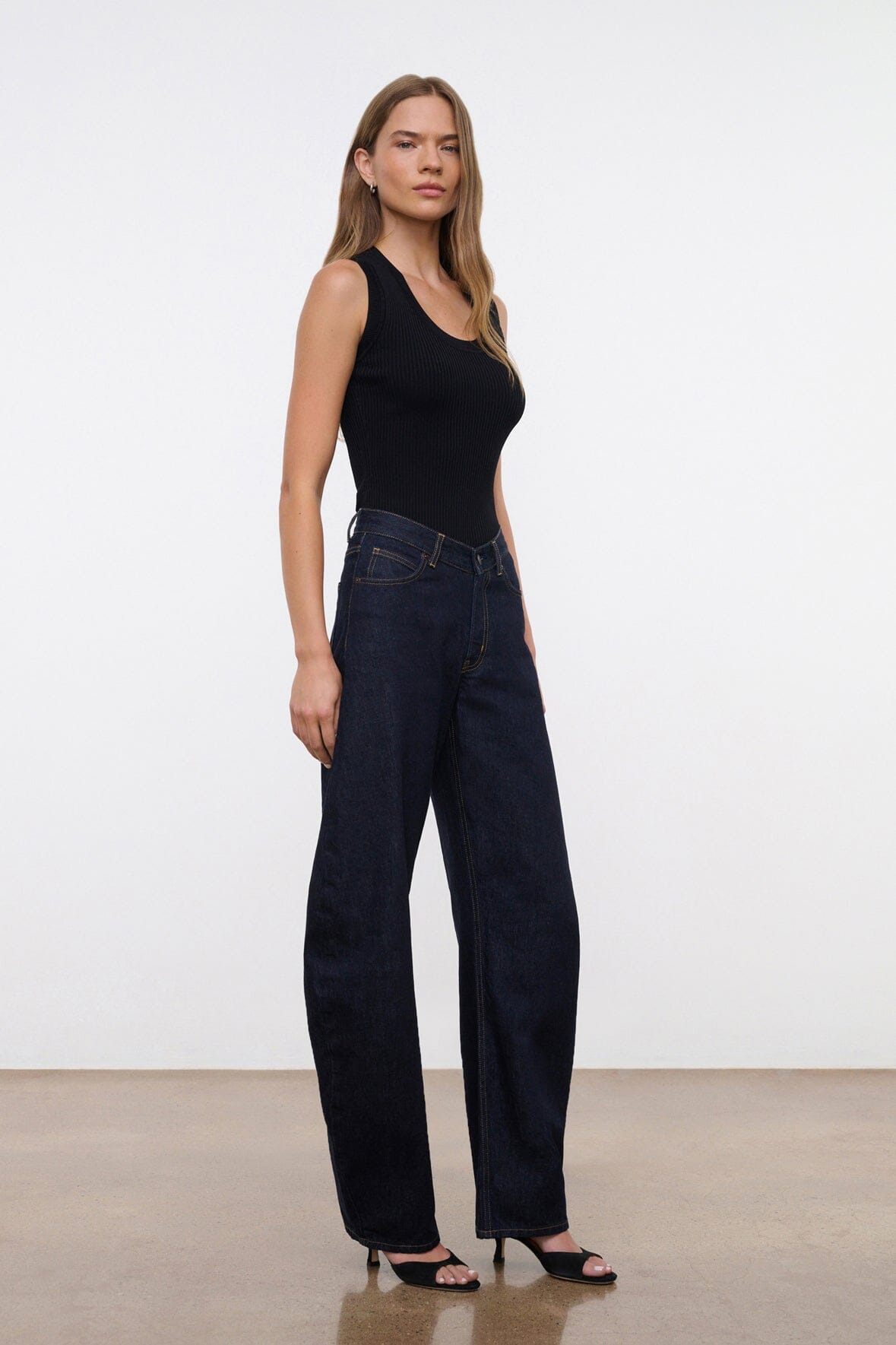 STAUD JACKSON BARREL JEAN INDIGO - 3