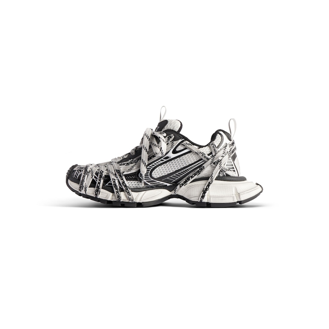 Men's 3xl Extreme Laces Logo Sneaker in White/black - 4
