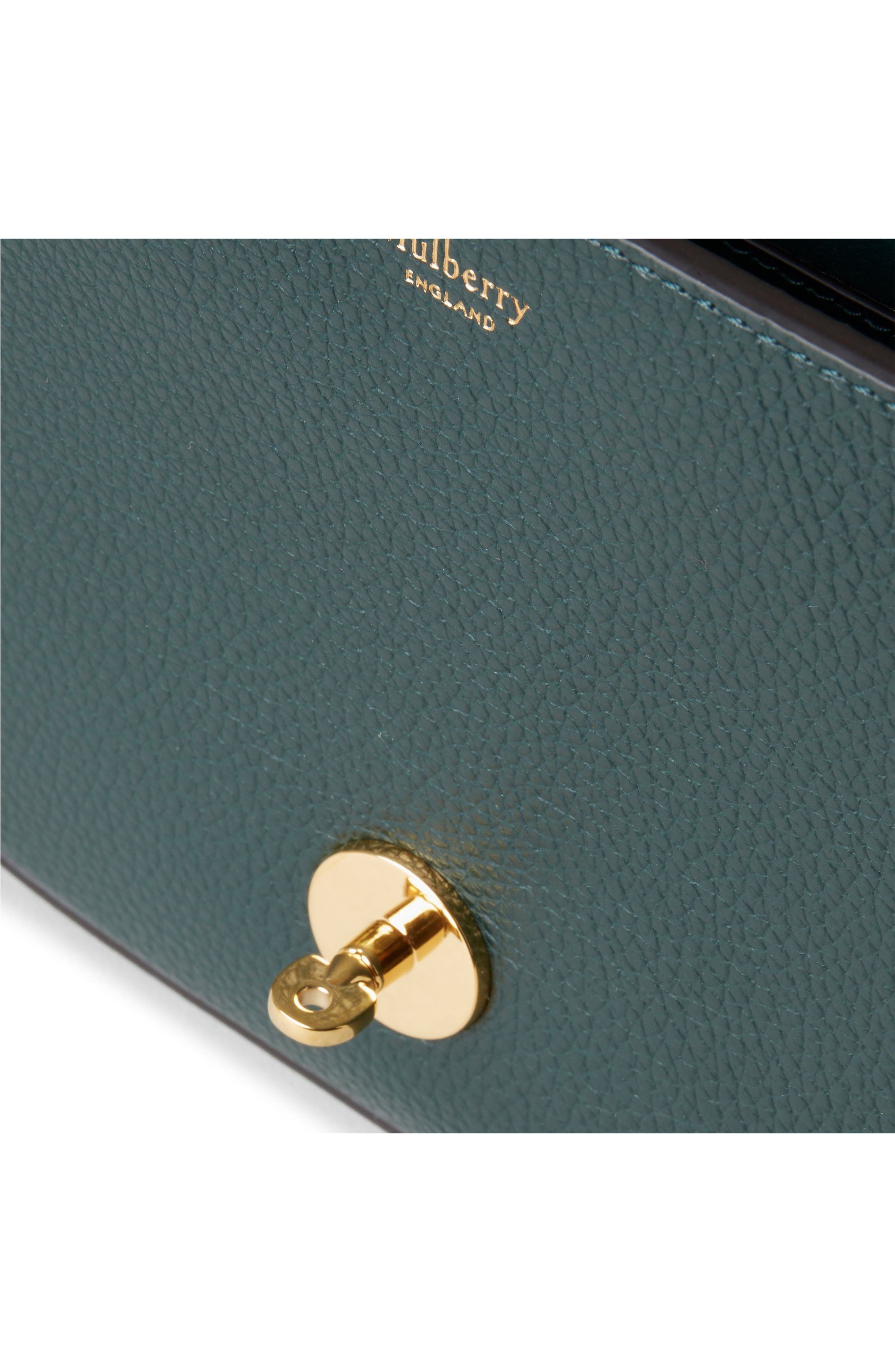 Mulberry Small Darley Leather Crossbody Bag in Mulberry Green at Nordstrom - 6