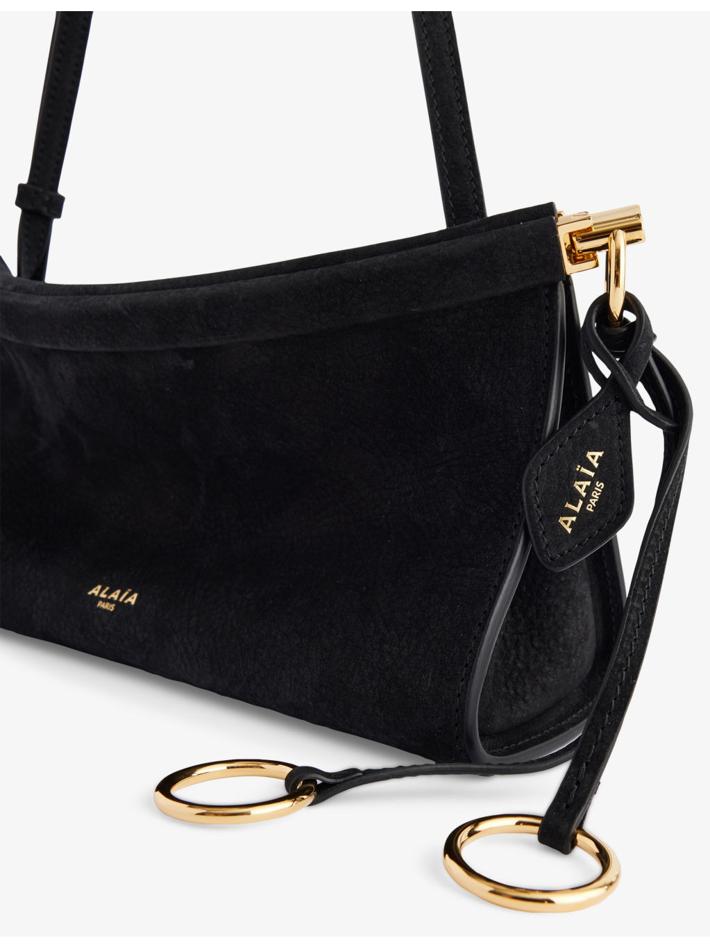 East West Magnetic-Frame Leather Shoulder Bag - 4