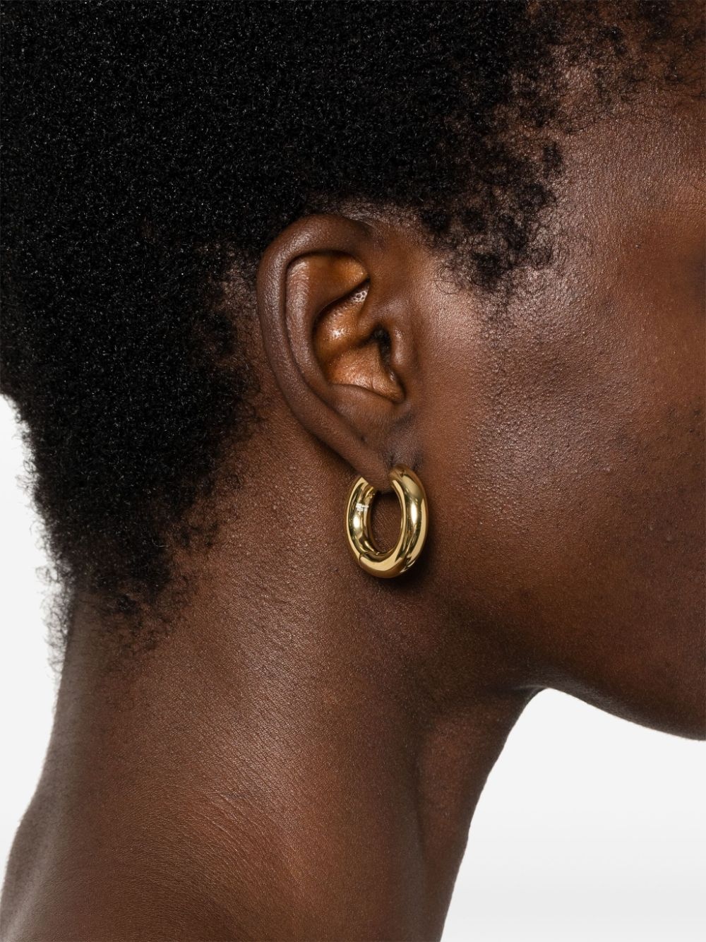 Chunky hoop earrings - 2