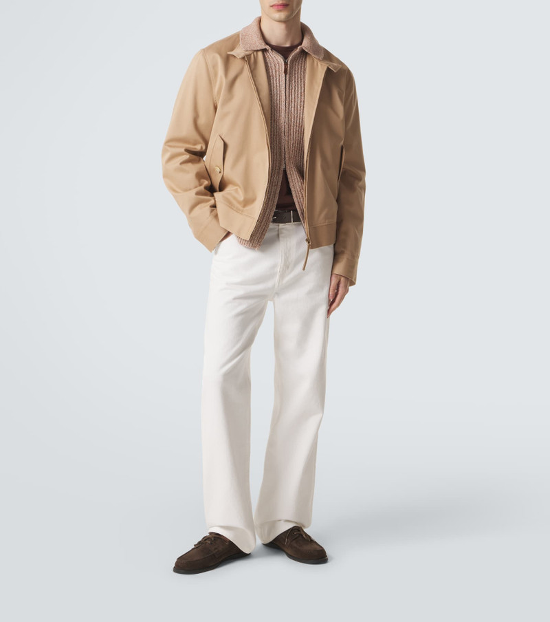 Tod's Cotton mouliné zip-up cardigan outlook