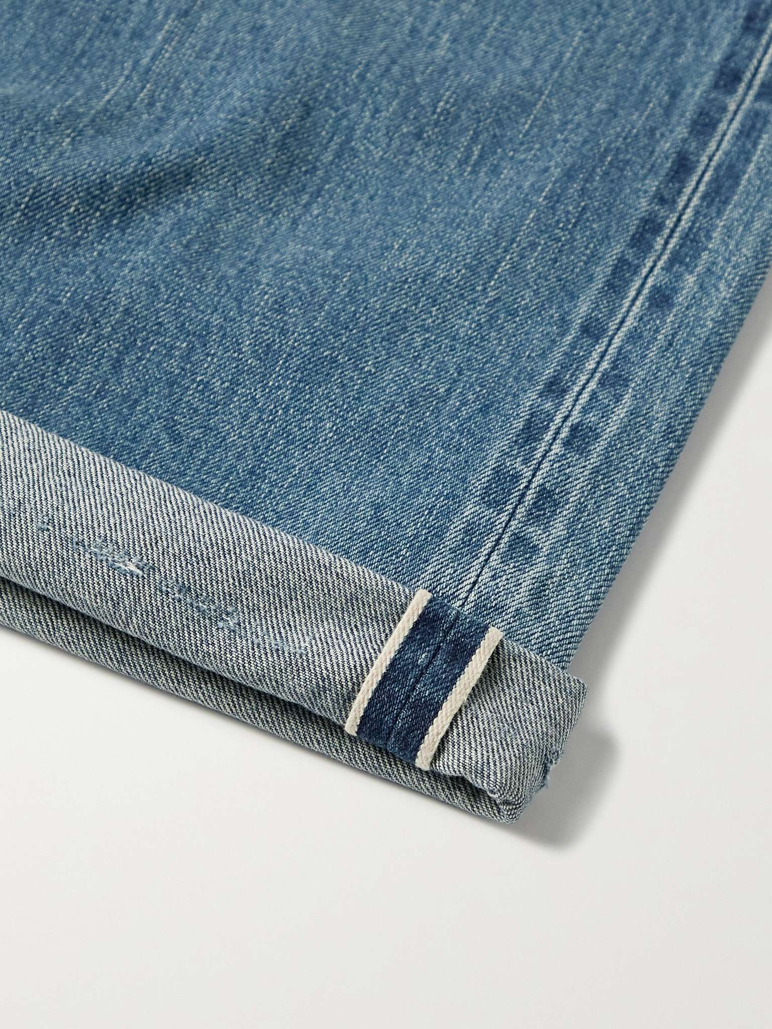 Distressed Selvedge Denim Jeans - 6