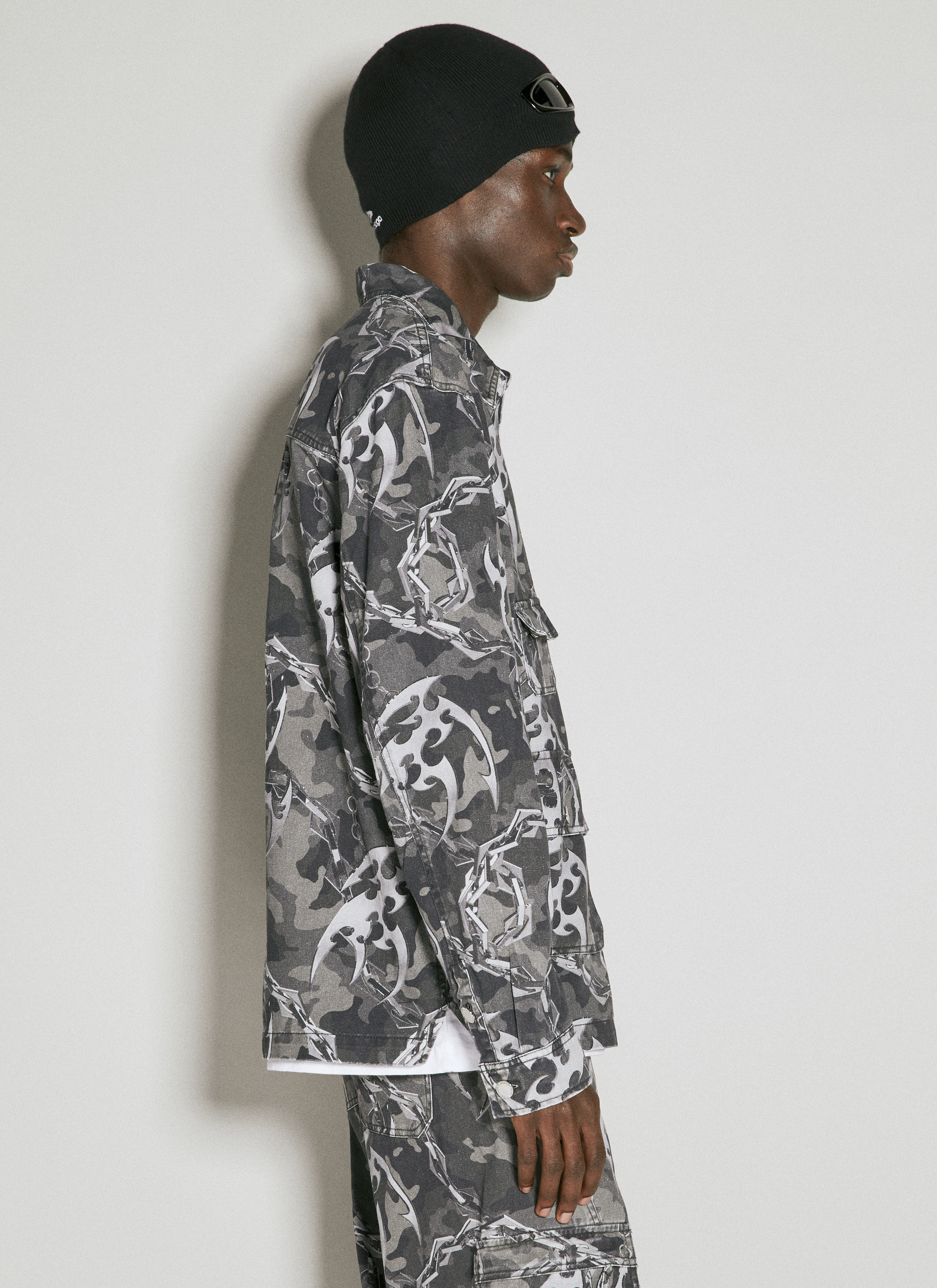 Camo Printed Utility Shirt - 5