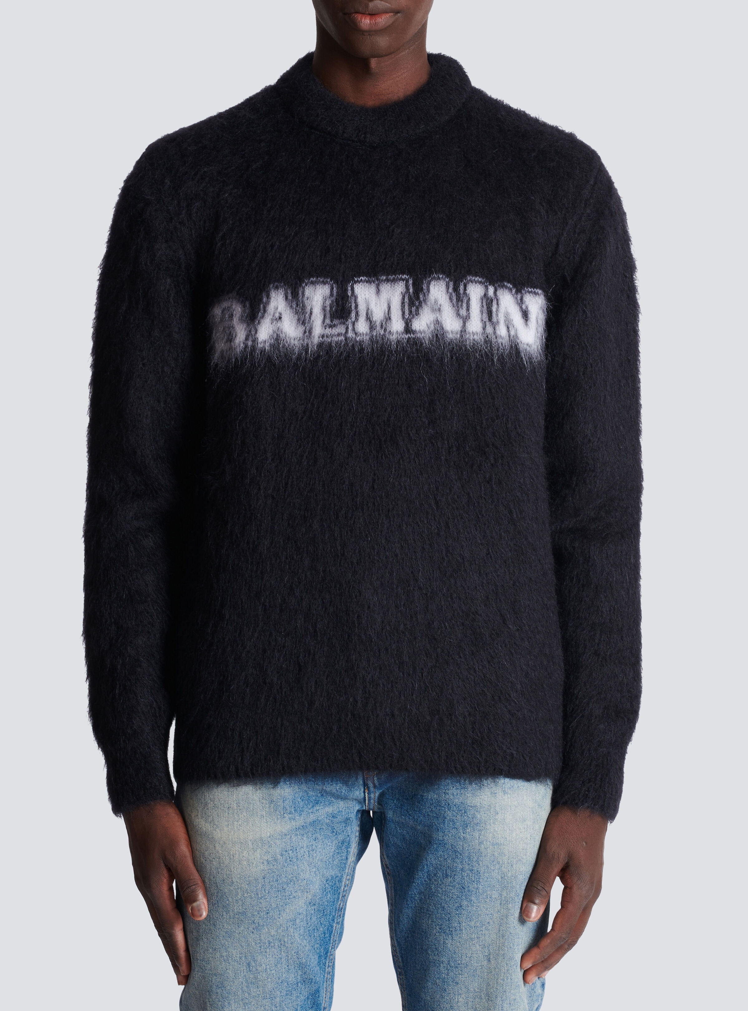 Retro Balmain jumper in brushed mohair - 5