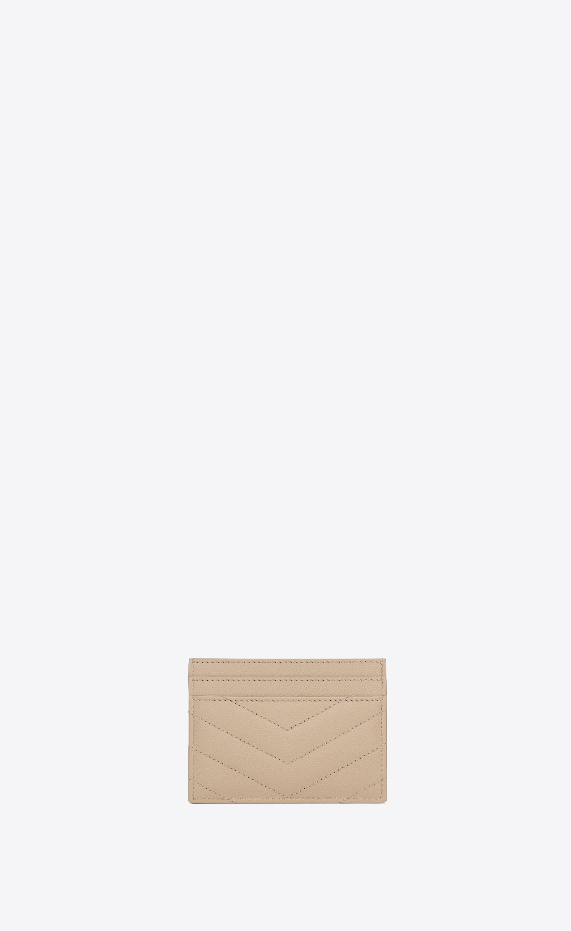 monogram card case in grain de poudre embossed leather - 2