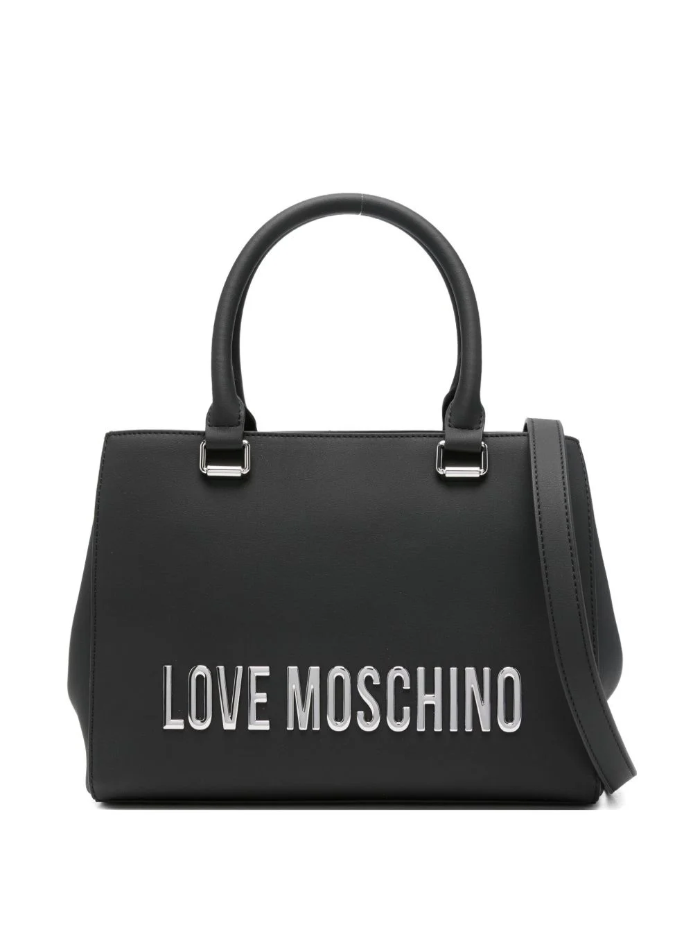 logo-lettering shoulder bag - 1
