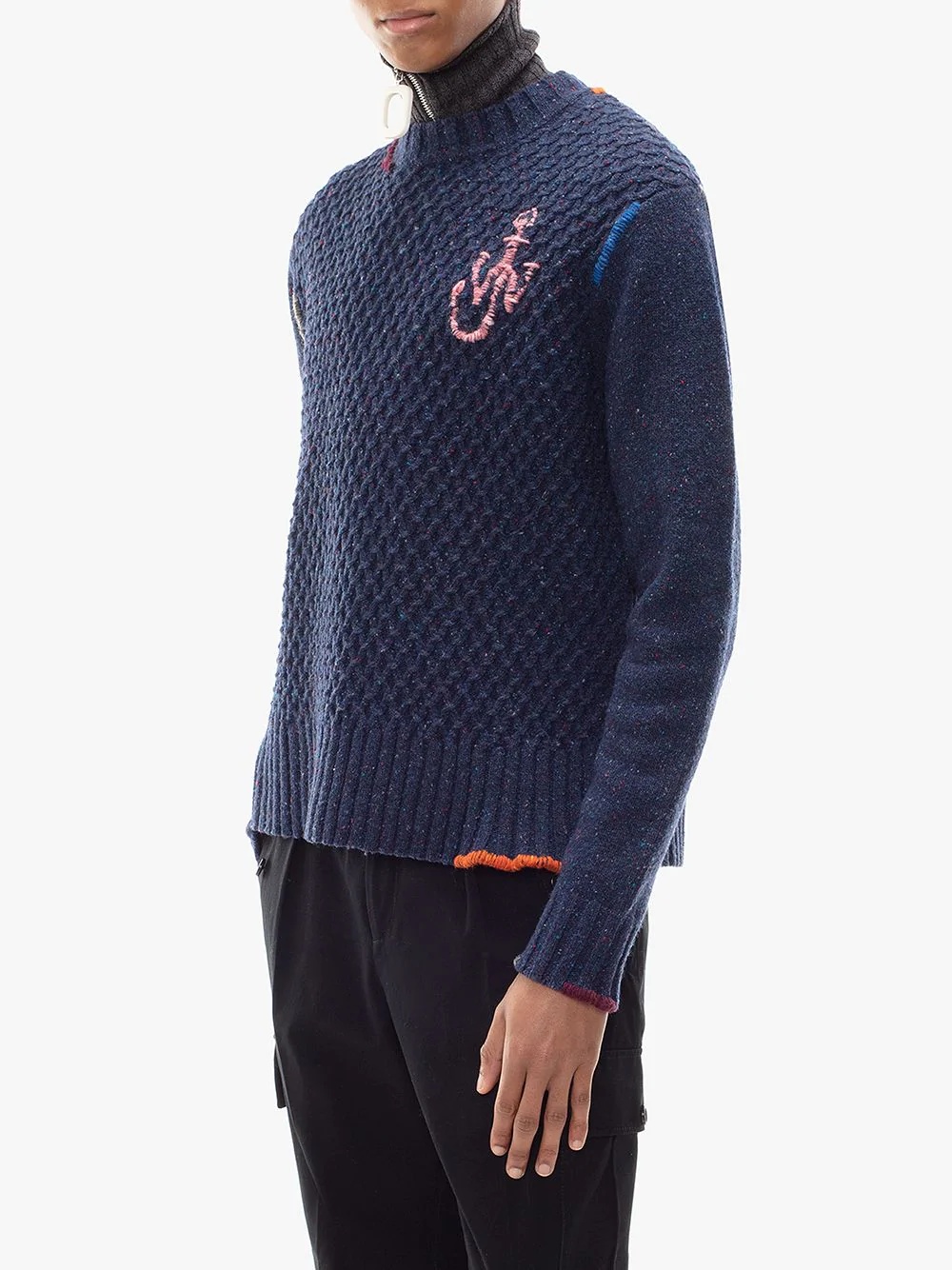 crew neck knitted jumper - 3